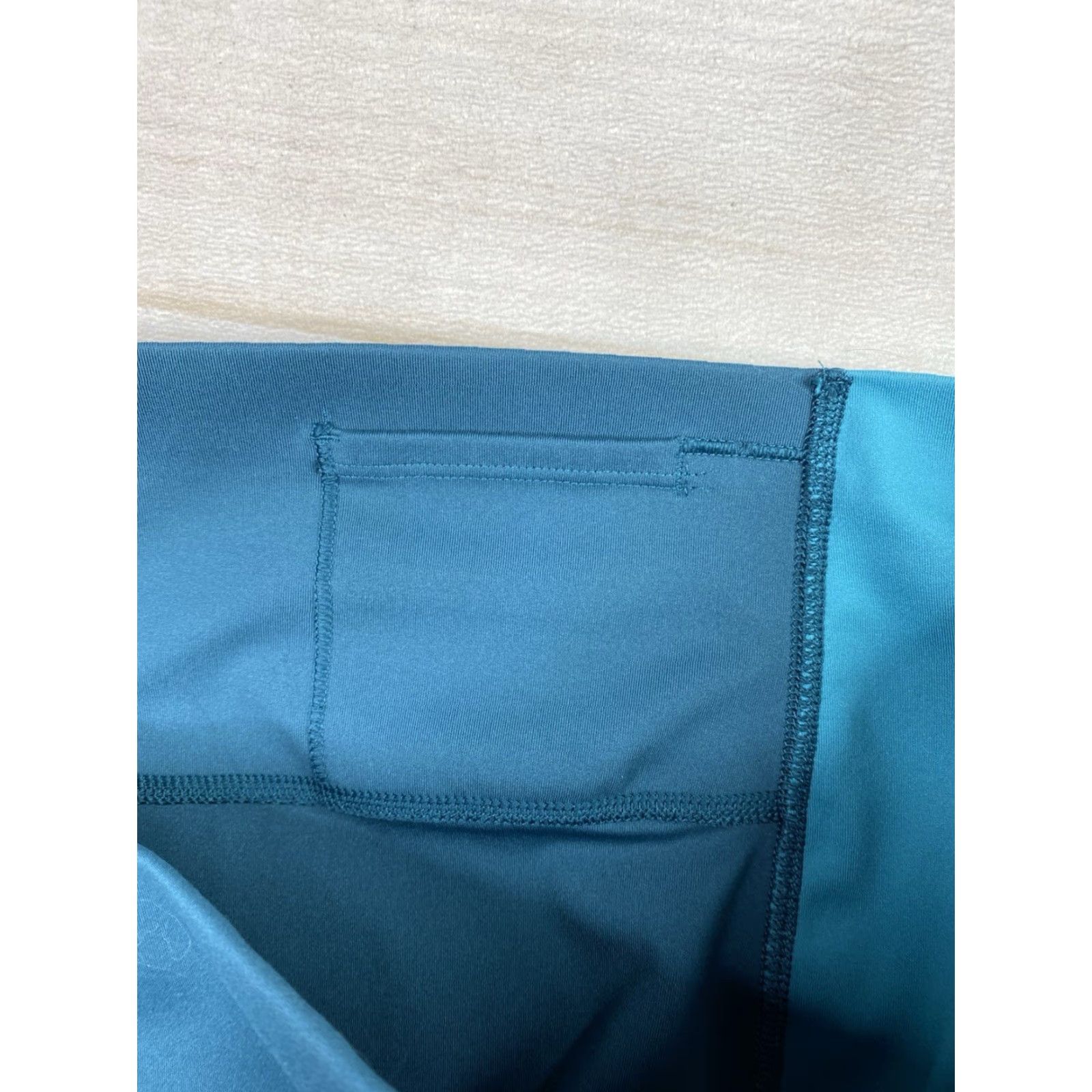 Vintage All in Motion Womens Leggings L Blue High Rise Blue Athleisure Pockets Gym Size 36" / US 14 / IT 50 - 8 Thumbnail