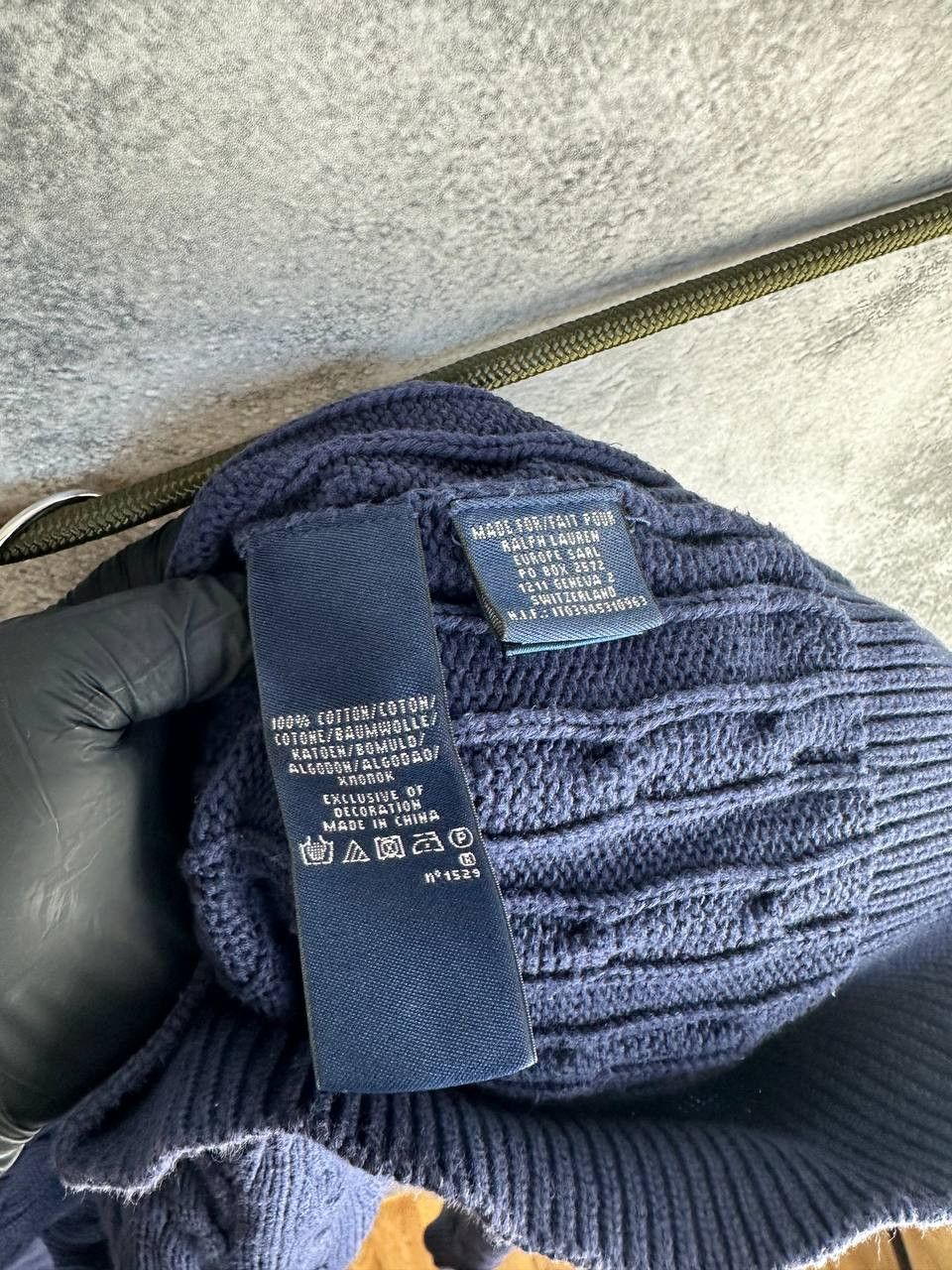 Ralph Lauren Sport Ralph Lauren Sport Vintage Cable Knit Cardigan Navy Sweater Size US L / EU 52-54 / 3 - 13 Thumbnail