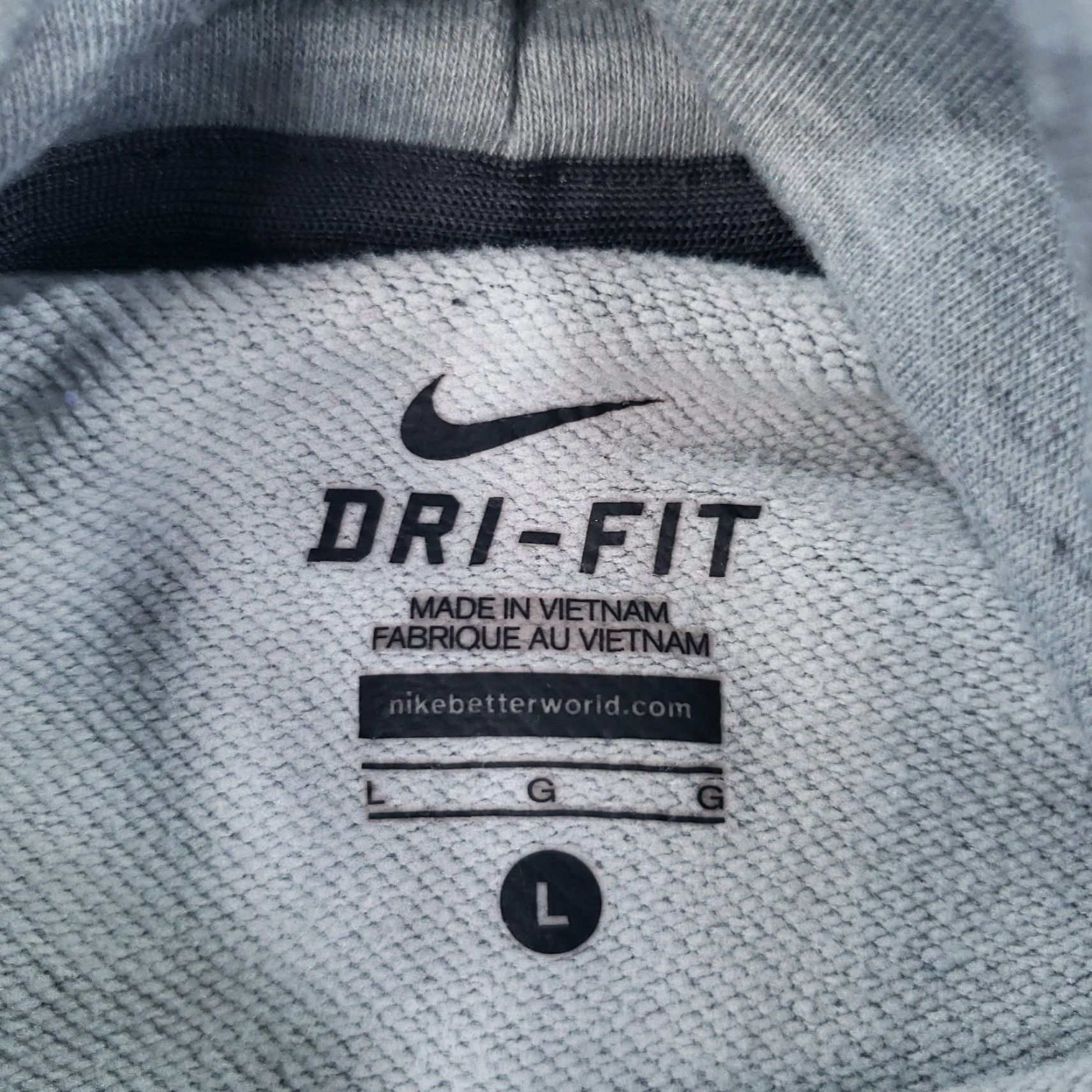 Nike Nike Dri-Fit Sweatshirt Womens Large Gray Obsessed Infinity Cowl Neck Pullover Size L / US 10 / IT 46 - 5 Thumbnail