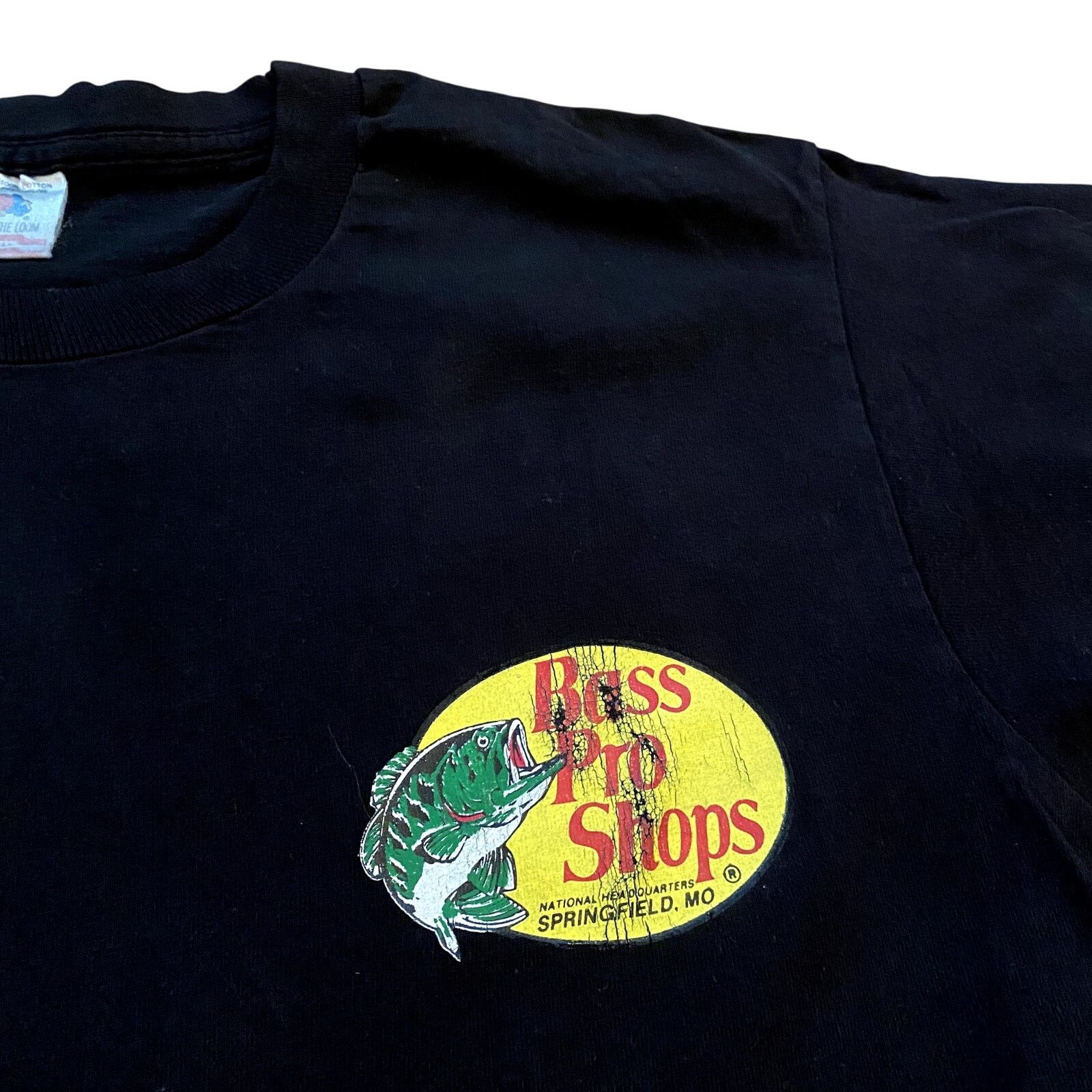 Bass Pro Shops × Vintage Vintage 90s Bass Pro Shops Faded Logo T Shirt Size US L / EU 52-54 / 3 - 6 Thumbnail