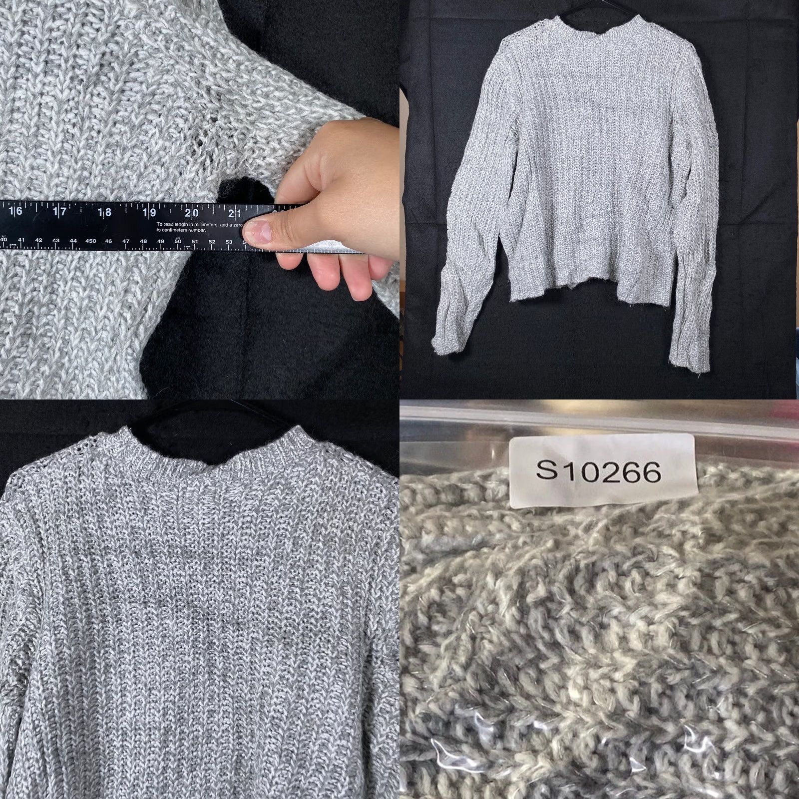 Vintage A New Day Womens Sweater Gray Open Knit Oversized Wool Blend Long Sleeve L Size L / US 10 / IT 46 - 8 Thumbnail