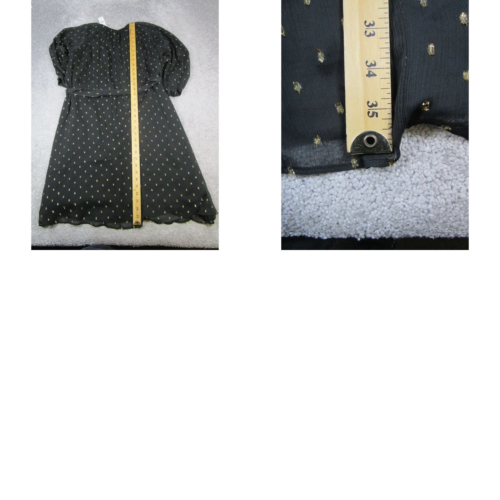 Ann Taylor VINTAGE Ann Taylor Dress Womens Small Black White Wrap Blouson New Size S / US 4 / IT 40 - 8 Thumbnail