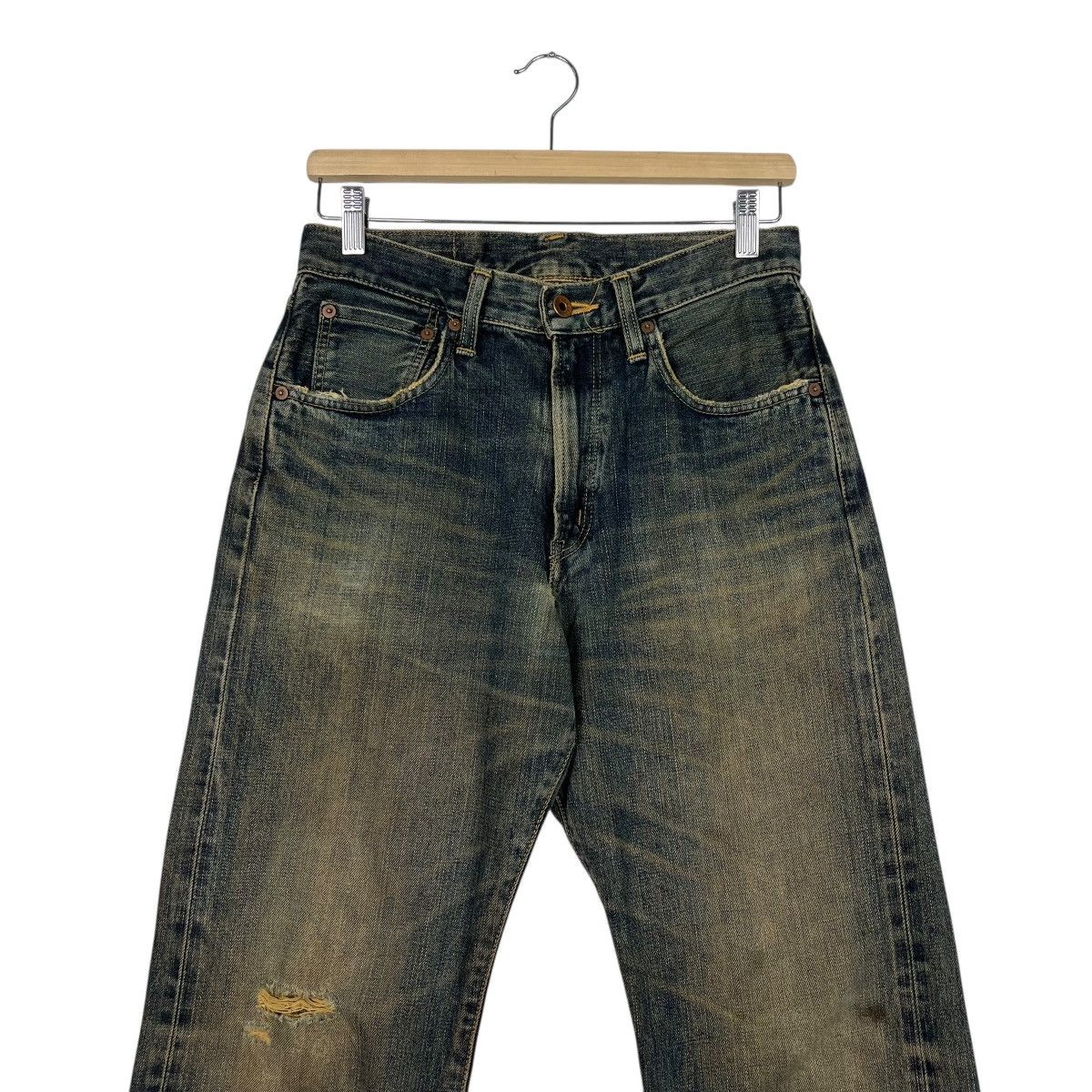 Edwin Vintage Edwin Distressed Selvedge Denim Jeans Size US 28 / EU 44 - 3 Thumbnail