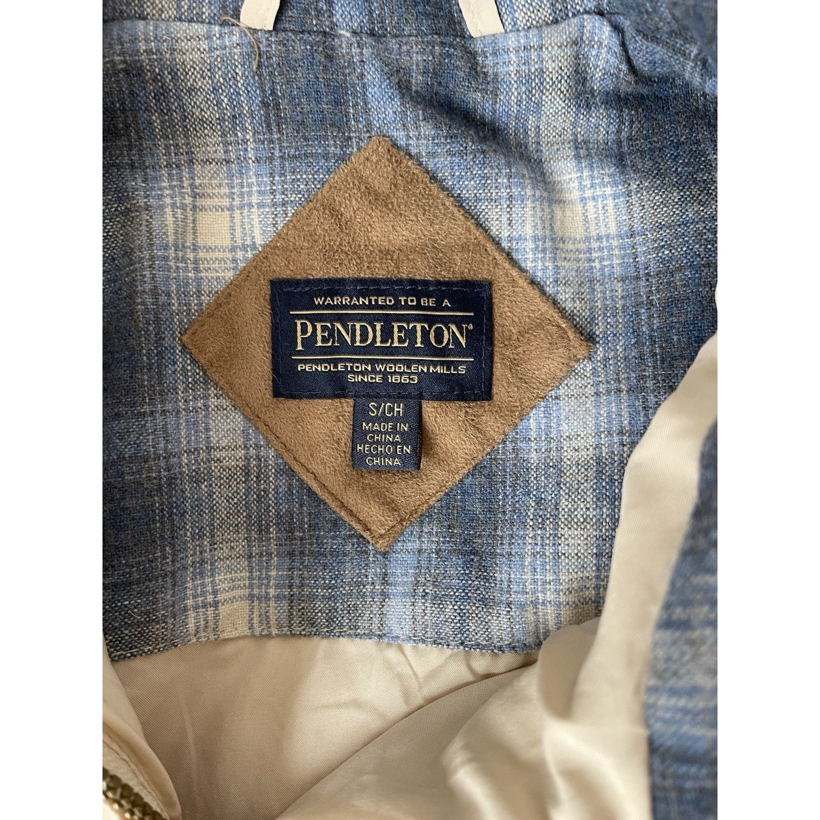 Pendleton Pendleton Sherpa Jacket S Fleece Full Zip Wool Plaid Lined Size S / US 4 / IT 40 - 4 Thumbnail