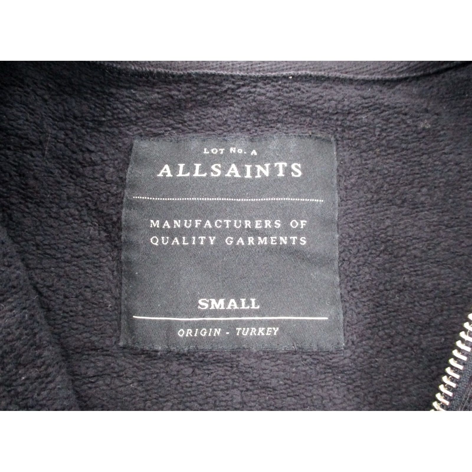 Allsaints AllSaints Jacket Mens S Black Lightweight Windbreaker Logo Pockets Zip Regular Knit Dom: Casual Outdoors Style: Windbreaker Masculine/Mens Size US S / EU 44-46 / 1 - 7 Thumbnail