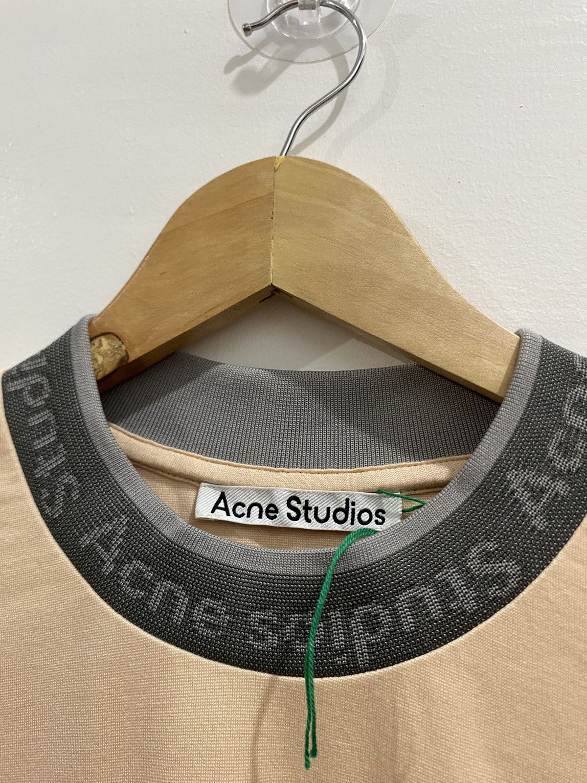 Acne Studios ACNE STUDIOS EXTORR REVERSE LOGO RIB TEE Size US XS / EU 42 / 0 - 3 Thumbnail
