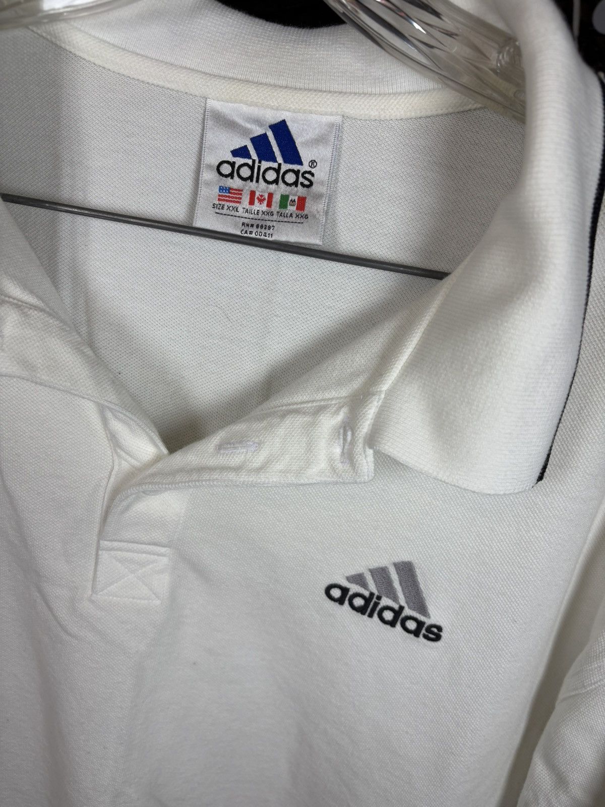 Adidas × Designer × Vintage 1990s Vintage adidas Polo shirt Size US XXL / EU 58 / 5 - 2 Thumbnail