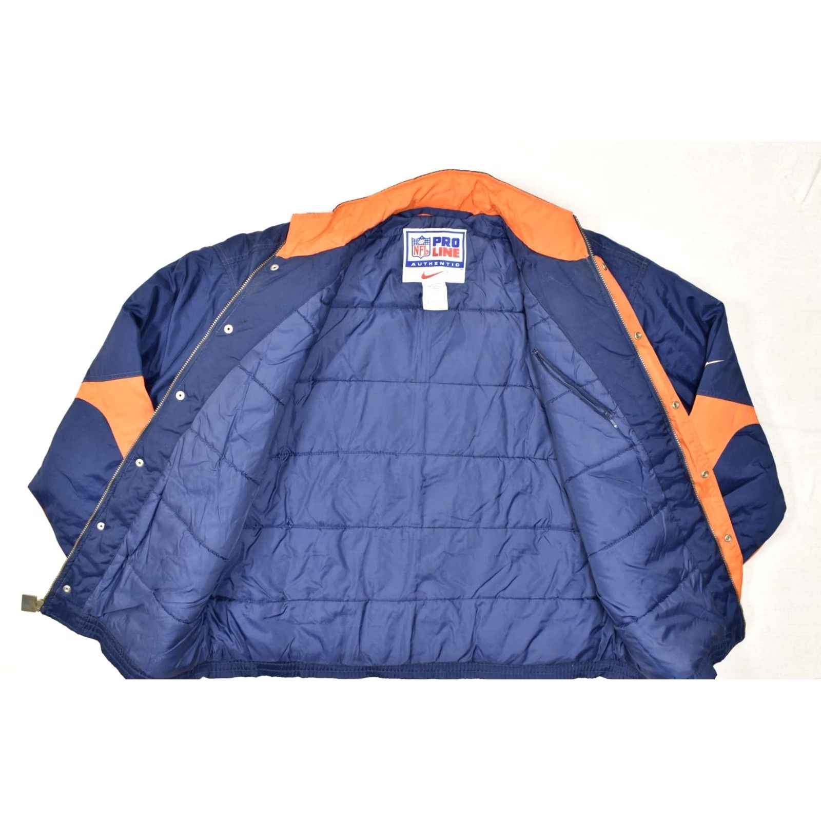 Nike Nike NFL Pro Line Denver Broncos Vintage 90s Puffer Jacket Mens XXL Navy Orange Windbreaker Jacket Winter Fall Spring Casual Size US XXL / EU 58 / 5 - 6 Thumbnail