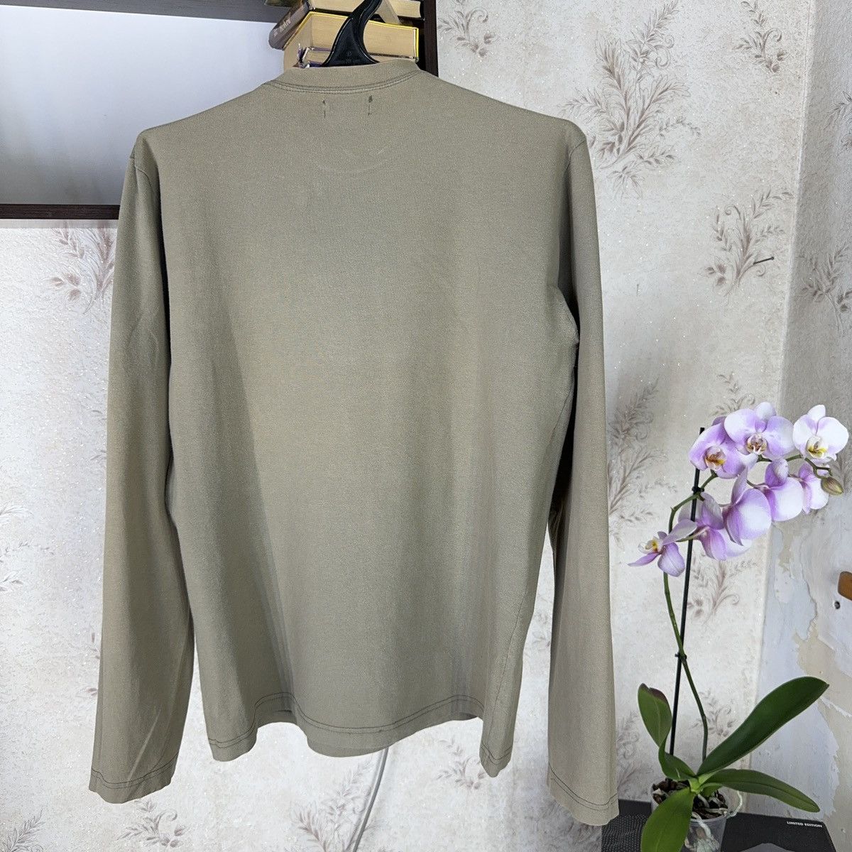 Diesel Vintage Diesel Longsleeve Archive Centre Khaki Avant Garde Size US L / EU 52-54 / 3 - 19 Thumbnail
