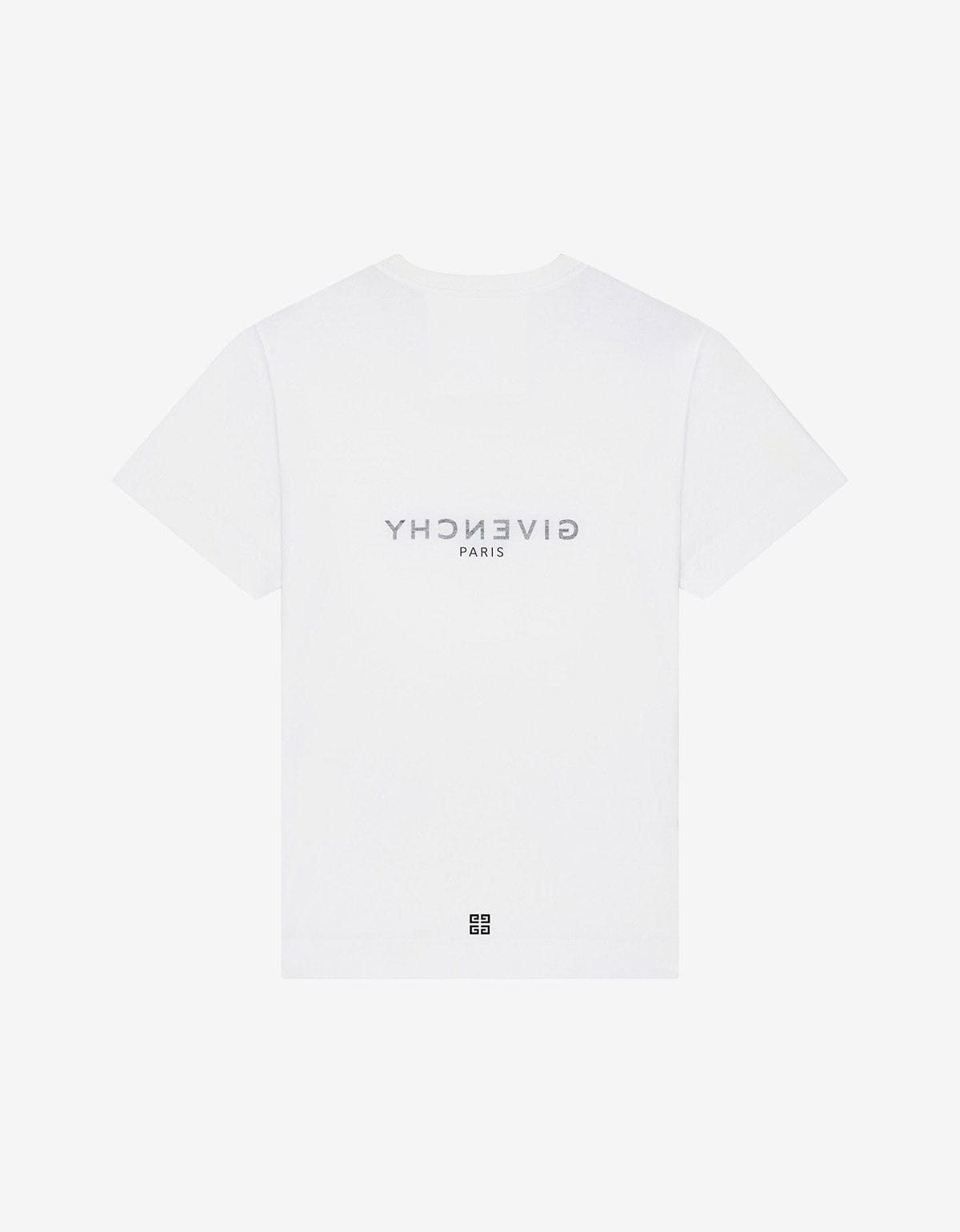 Givenchy Givenchy White Reverse Logo Slim T-Shirt Size US XXL / EU 58 / 5 - 2 Thumbnail