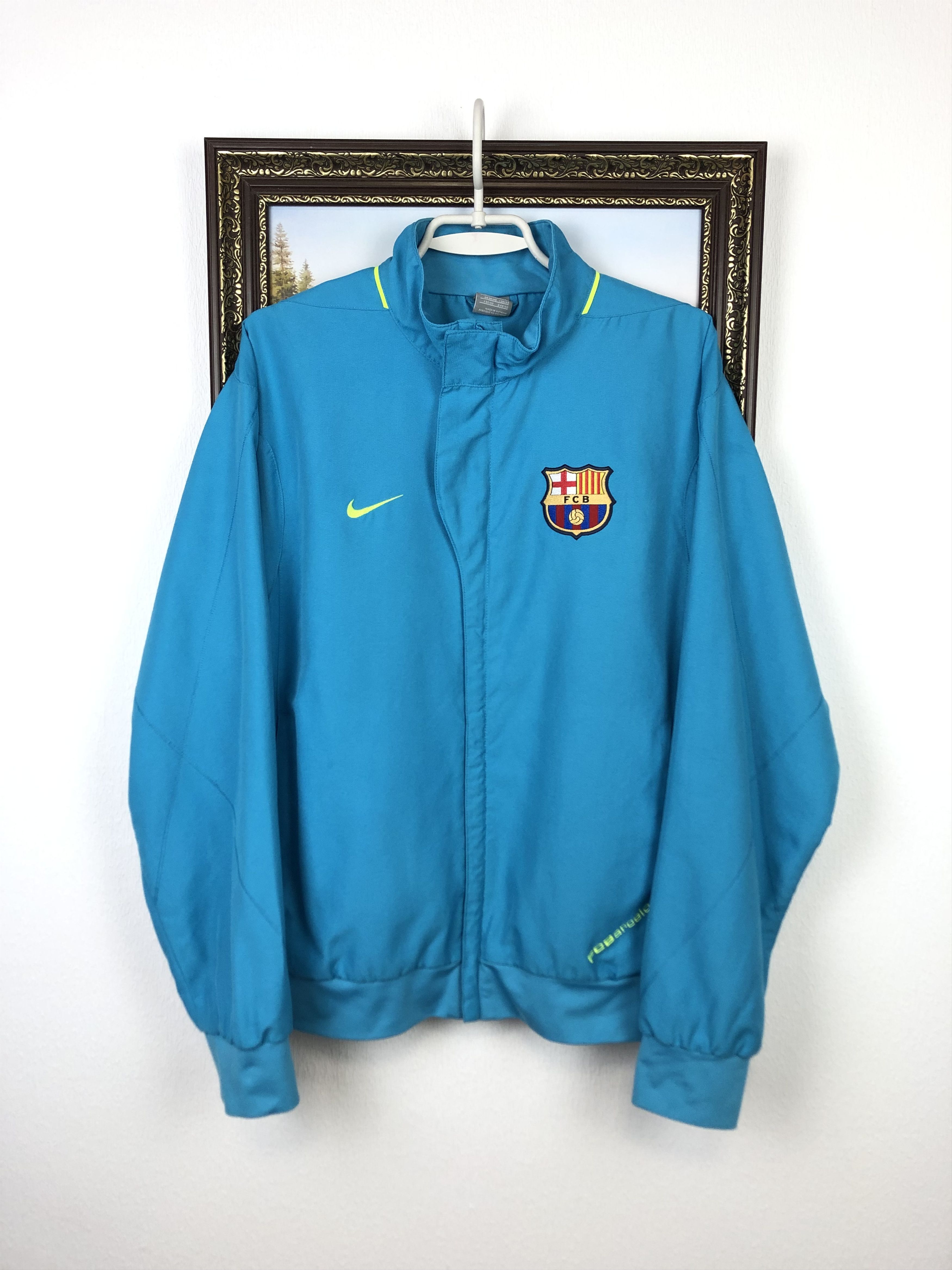 Vintage Nike FC Barcelona Football Jacket Soccer Track Top