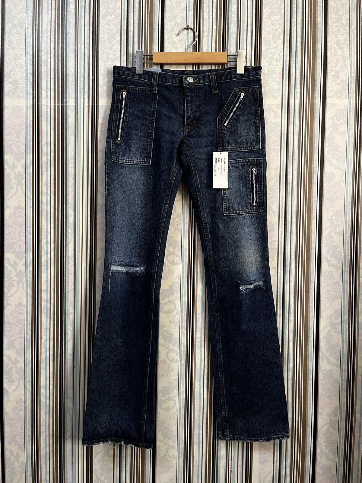 Japanese Brand 2000s ARCHI archive flared bush nwt #H5 Size 30" / US 8 / IT 44 - 3 Thumbnail