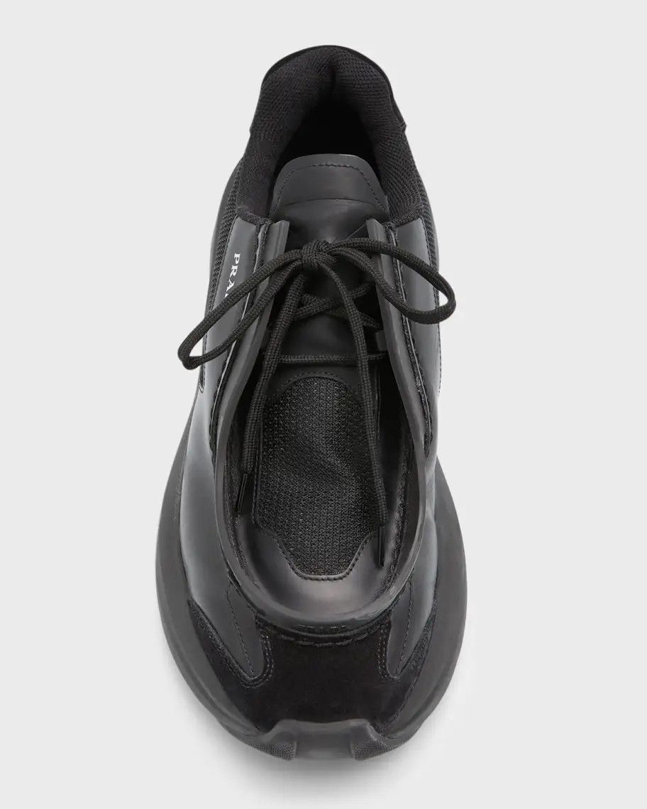Prada o1mt1gz1024 Spaz Mesh Sneakers in Black Size US 10 / EU 43 - 5 Thumbnail