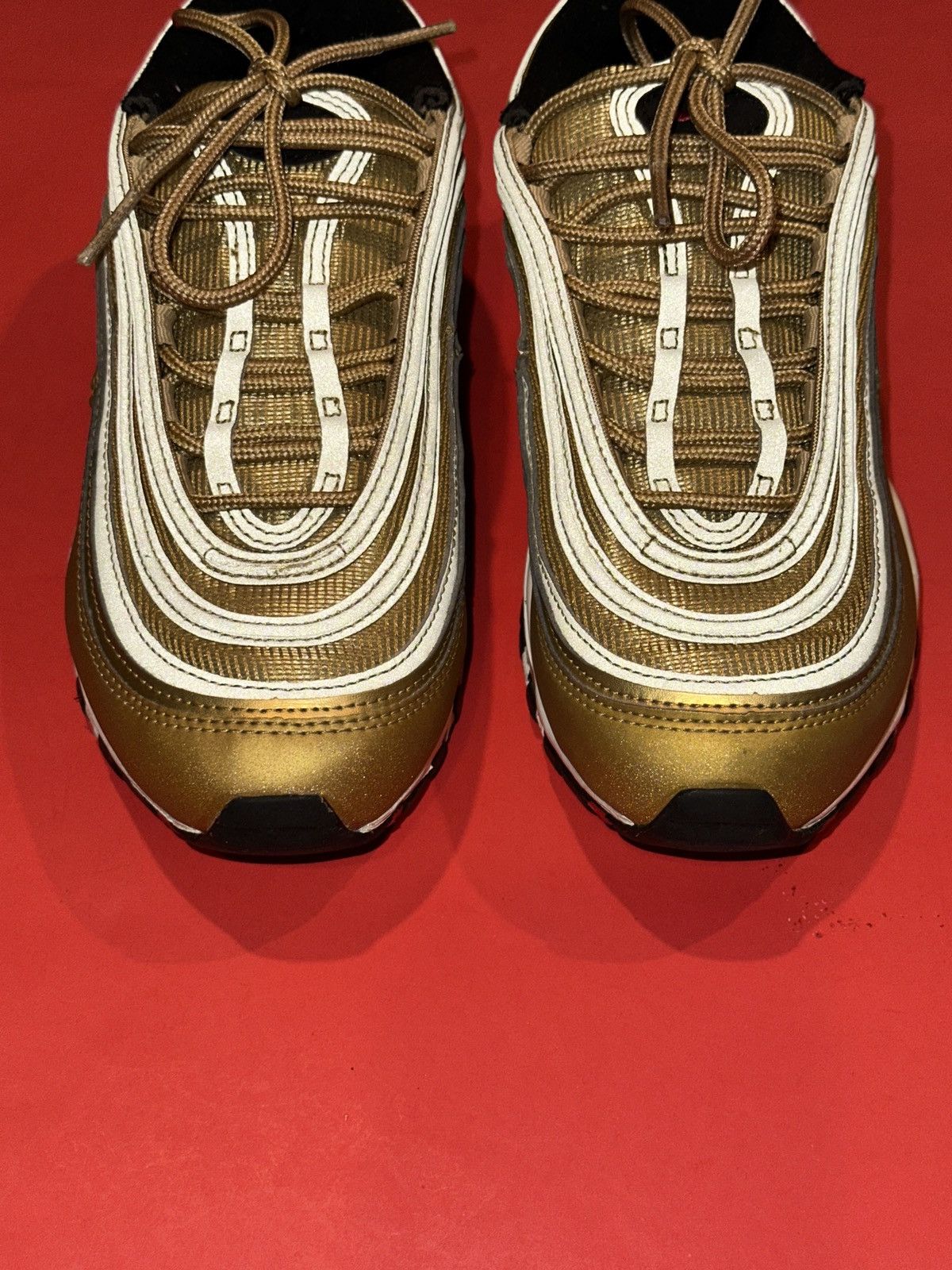 Nike Nike Air Max 97 OG DQ9131 700 Metallic Gold Bullet Sneakers Size US 6.5 / EU 39-40 - 9 Thumbnail