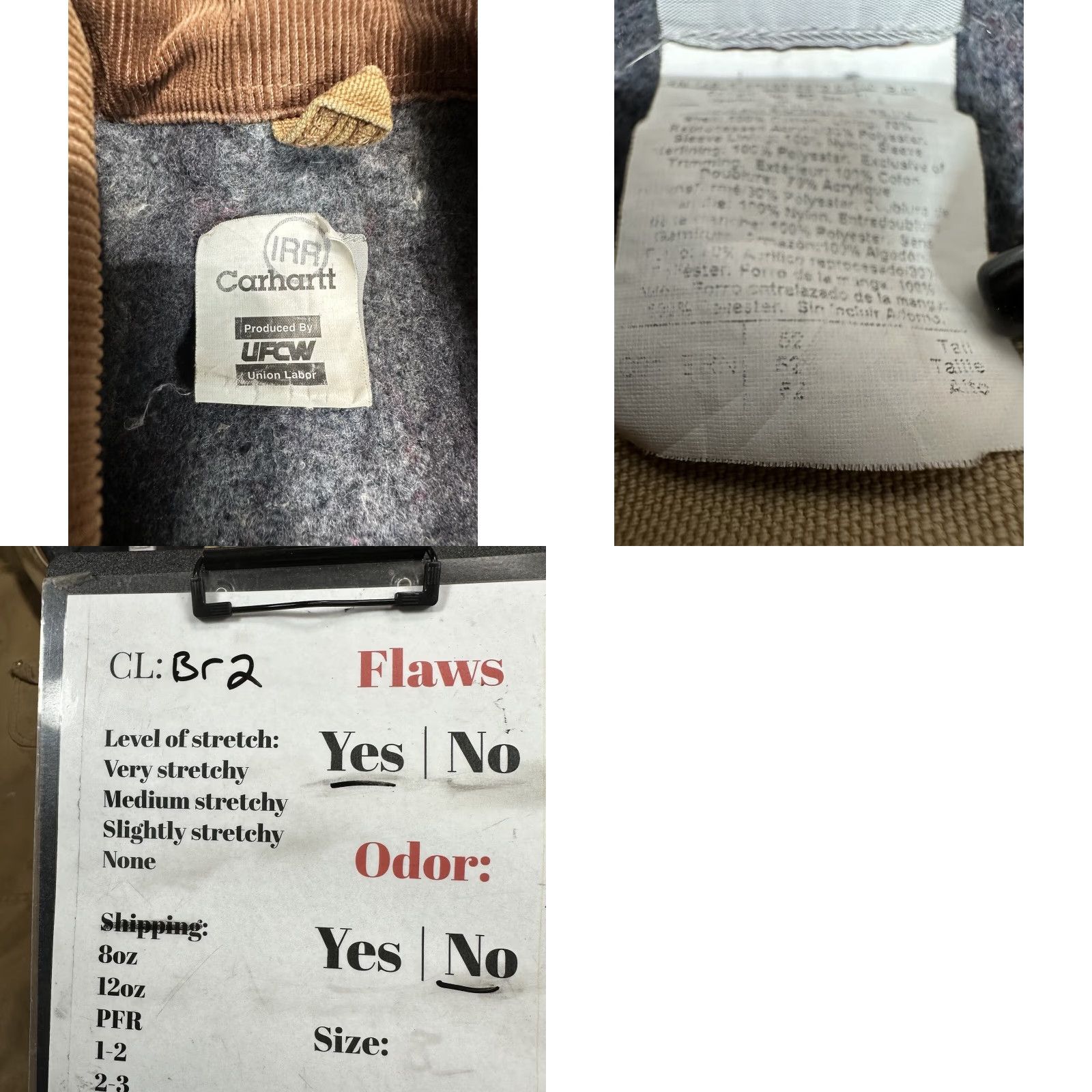 Carhartt VTG Carhartt Jacket Men 52 Tall Tan Brown Trucker Blanket Lined 4 Pocket Size US L / EU 52-54 / 3 - 9 Thumbnail