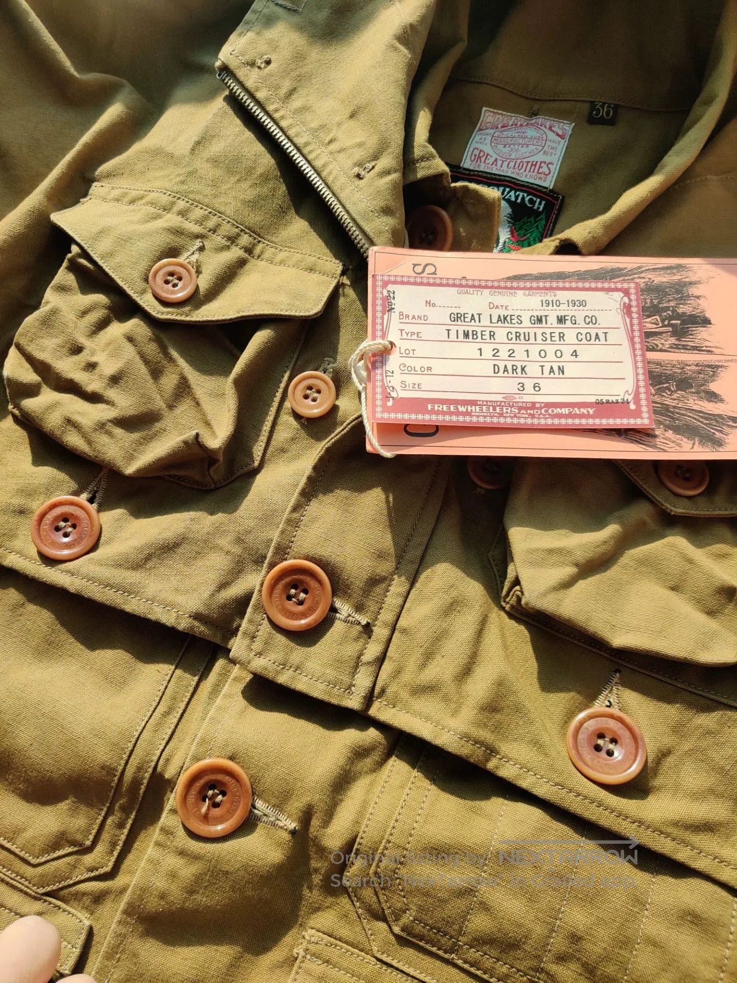 Freewheelers Freewheelers Timber Cruiser Coat 36. Size US M / EU 48-50 / 2 - 6 Thumbnail