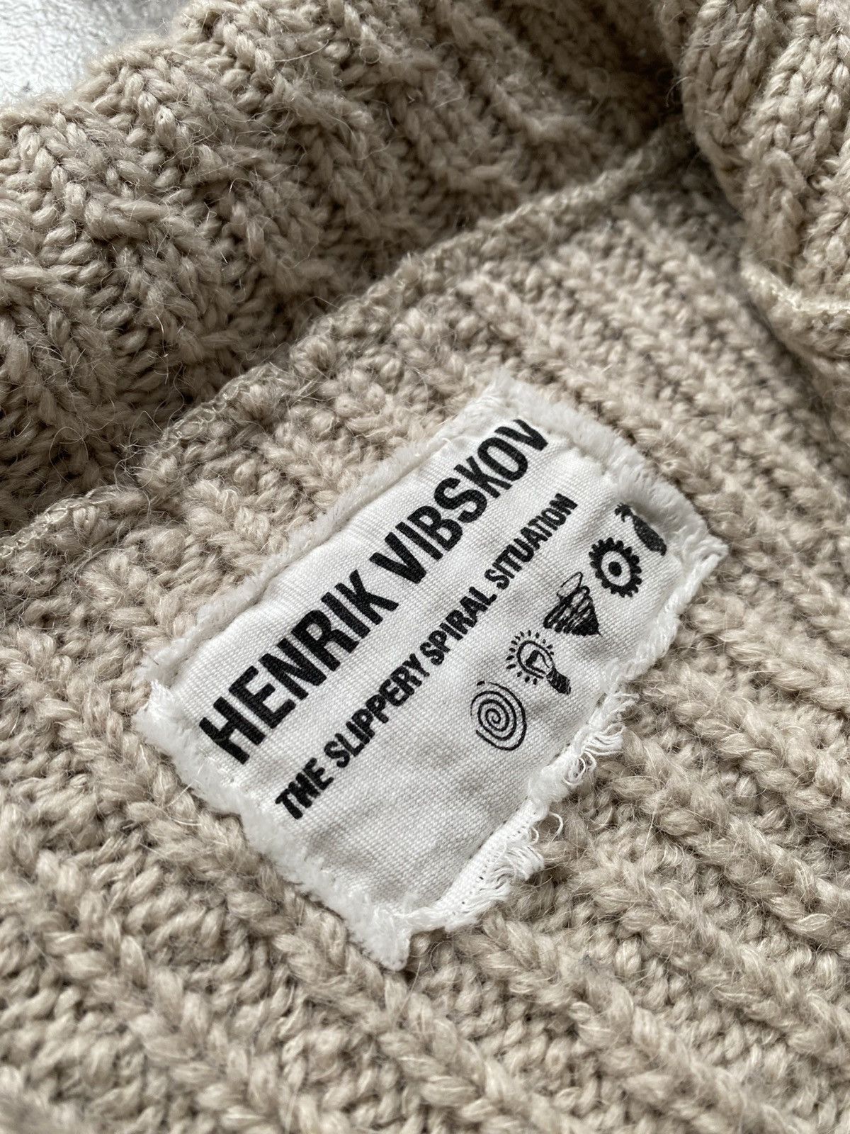 Henrik Vibskov Henrik Vibskov A/W 2010 Beige Cable Alpaca Podium Sweater Size US S / EU 44-46 / 1 - 5 Thumbnail