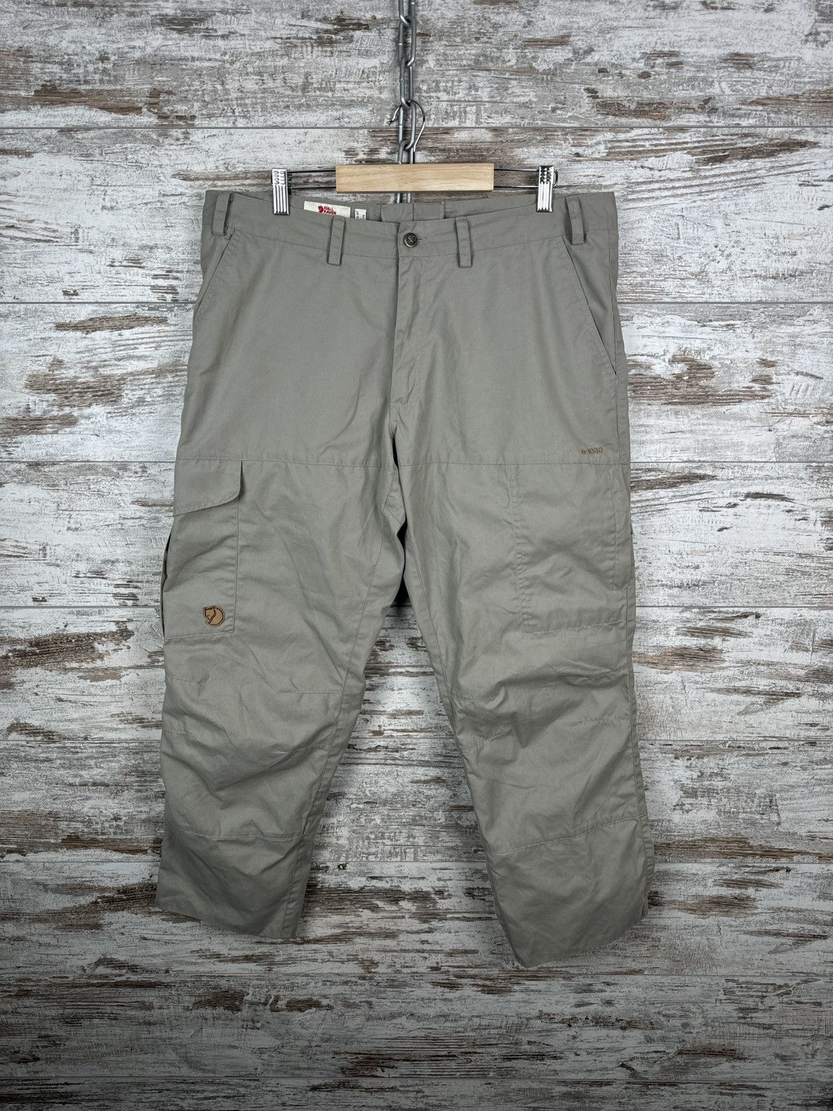 Fjallraven Mens Vintage FjallRaven g1000 cargo pants waxed Carl trouser Size US 36 / EU 52 - 1 Thumbnail