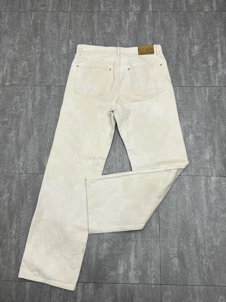 Louis Vuitton Louis Vuitton Checkerboard denim pants Size US 33 - 2 Thumbnail