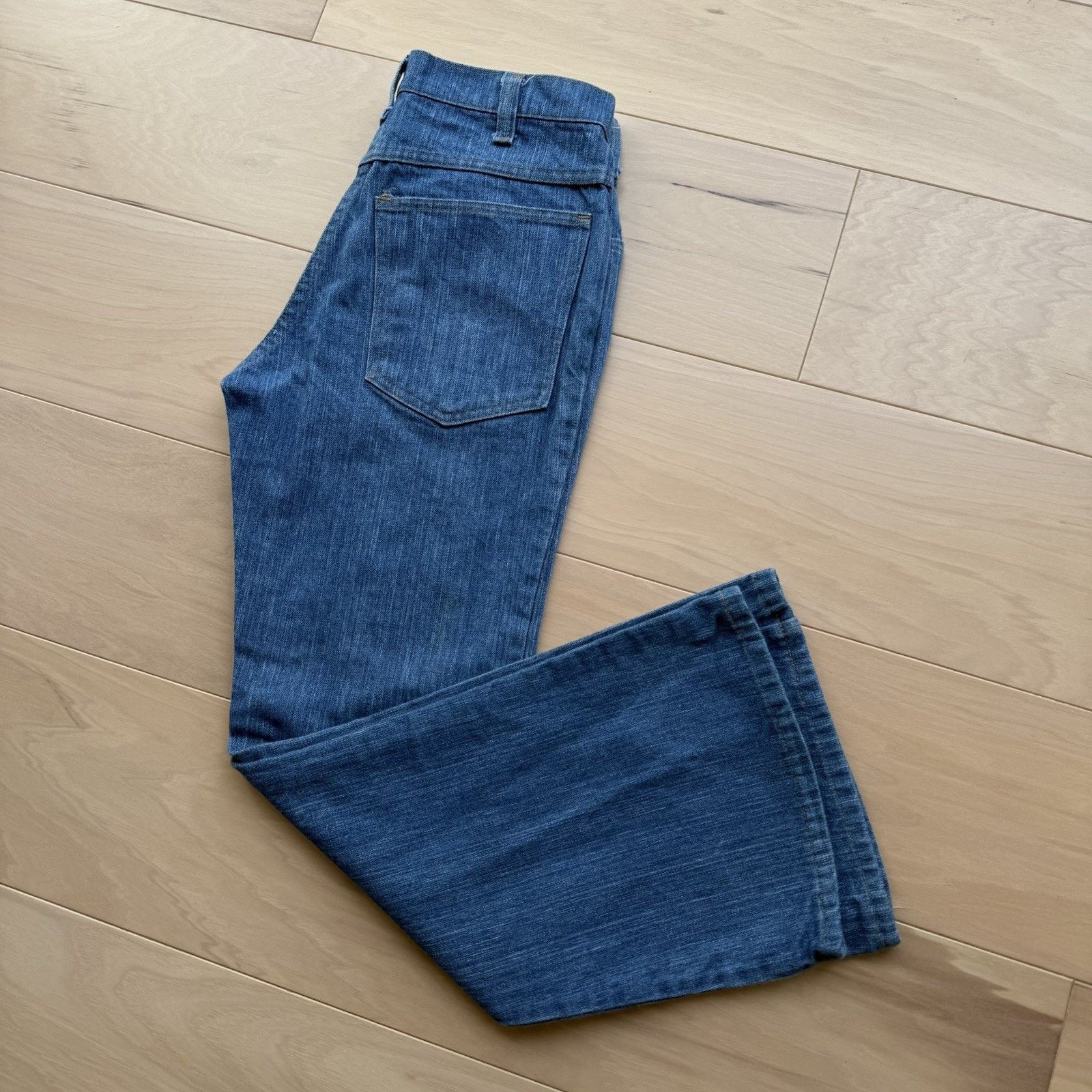 Vintage Vintage National Flare Jeans 28 Medium Wash 80s Made in USA Size 30" / US 8 / IT 44 - 10 Thumbnail