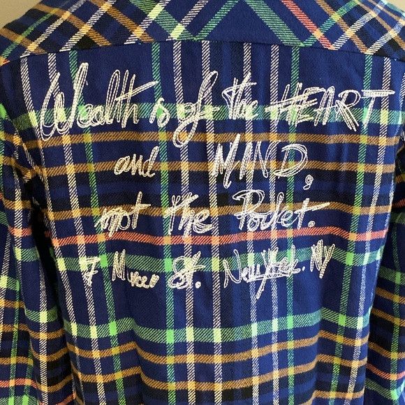 Billionaire Boys Club NWT Billionaire Boys Club Plaid Button Down Blue Shirt (M) Size US M / EU 48-50 / 2 - 7 Thumbnail