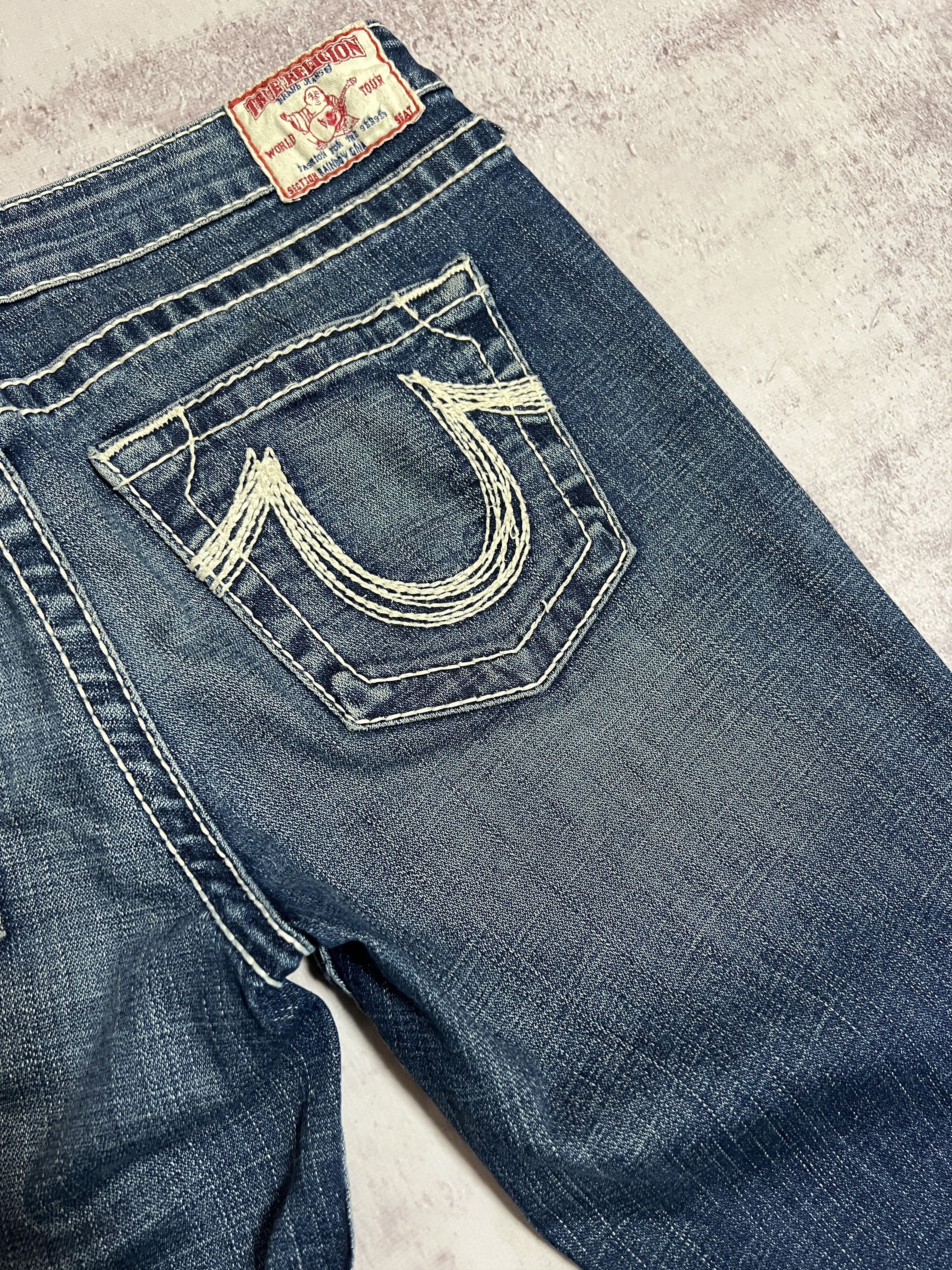 True Religion Vintage True religion Y2K Rainbow Gina denim jeans Size 31" - 5 Thumbnail