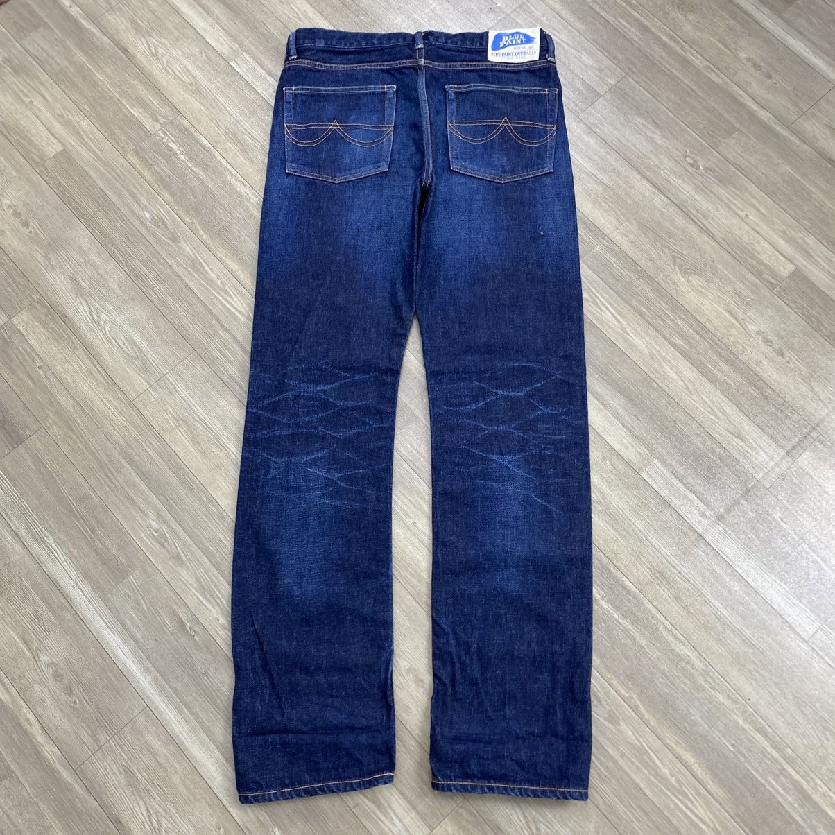 Japanese Brand Blue Paint Overalls Japan Selvedge Raw Denim Pants Size US 30 / EU 46 - 18 Thumbnail