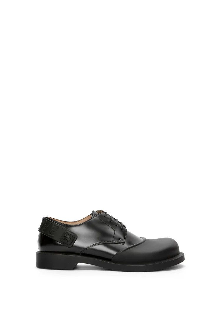 Loewe Loewe 2024 Rubber Toe Cap Derby Shoe in Black Size US 11 / EU 44 - 7 Thumbnail