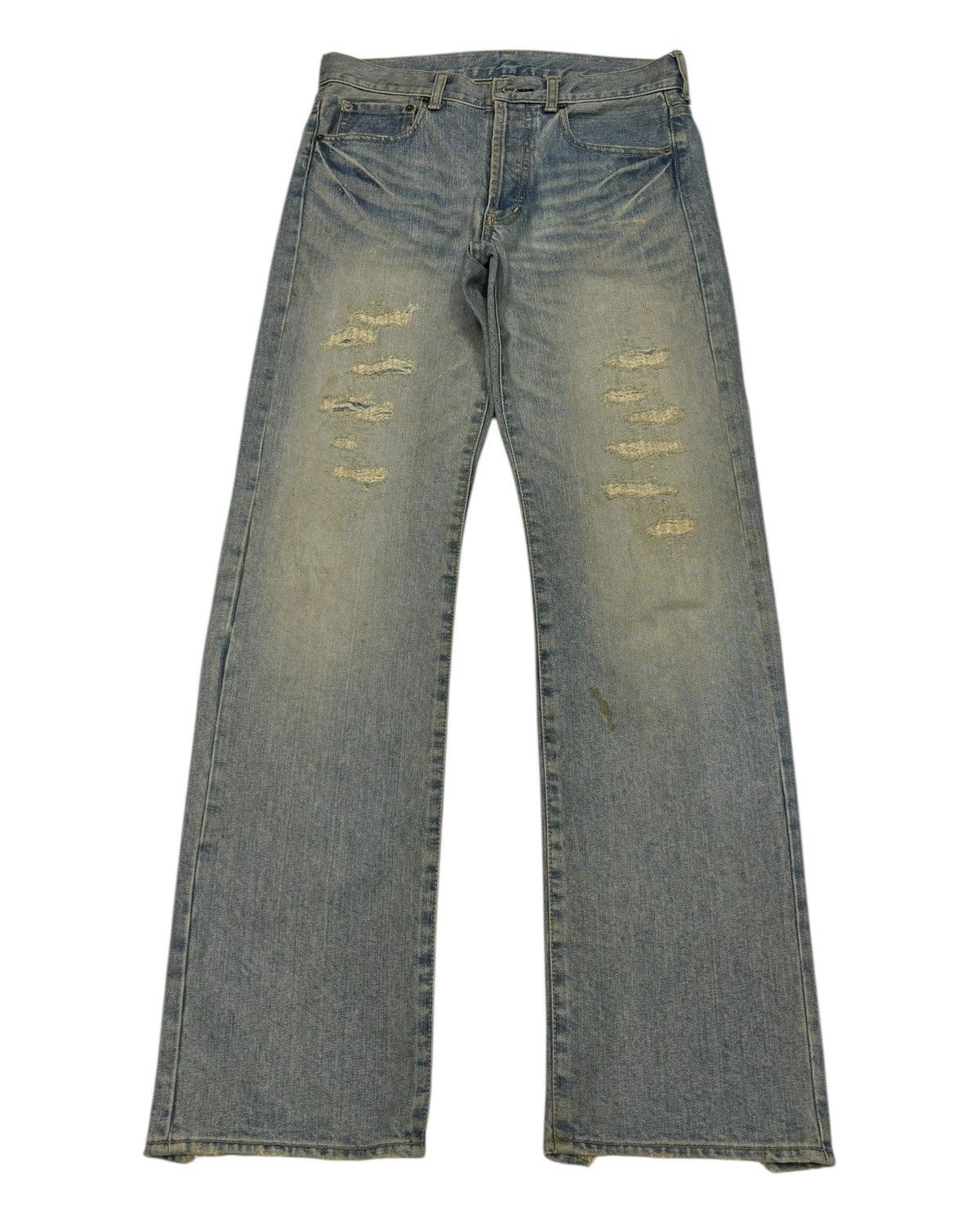 If Six Was Nine Takeo Kikuchi Mud Wash I6W9 Style Lgb Distressed Denim Jeans Size US 30 / EU 46 - 1 Thumbnail