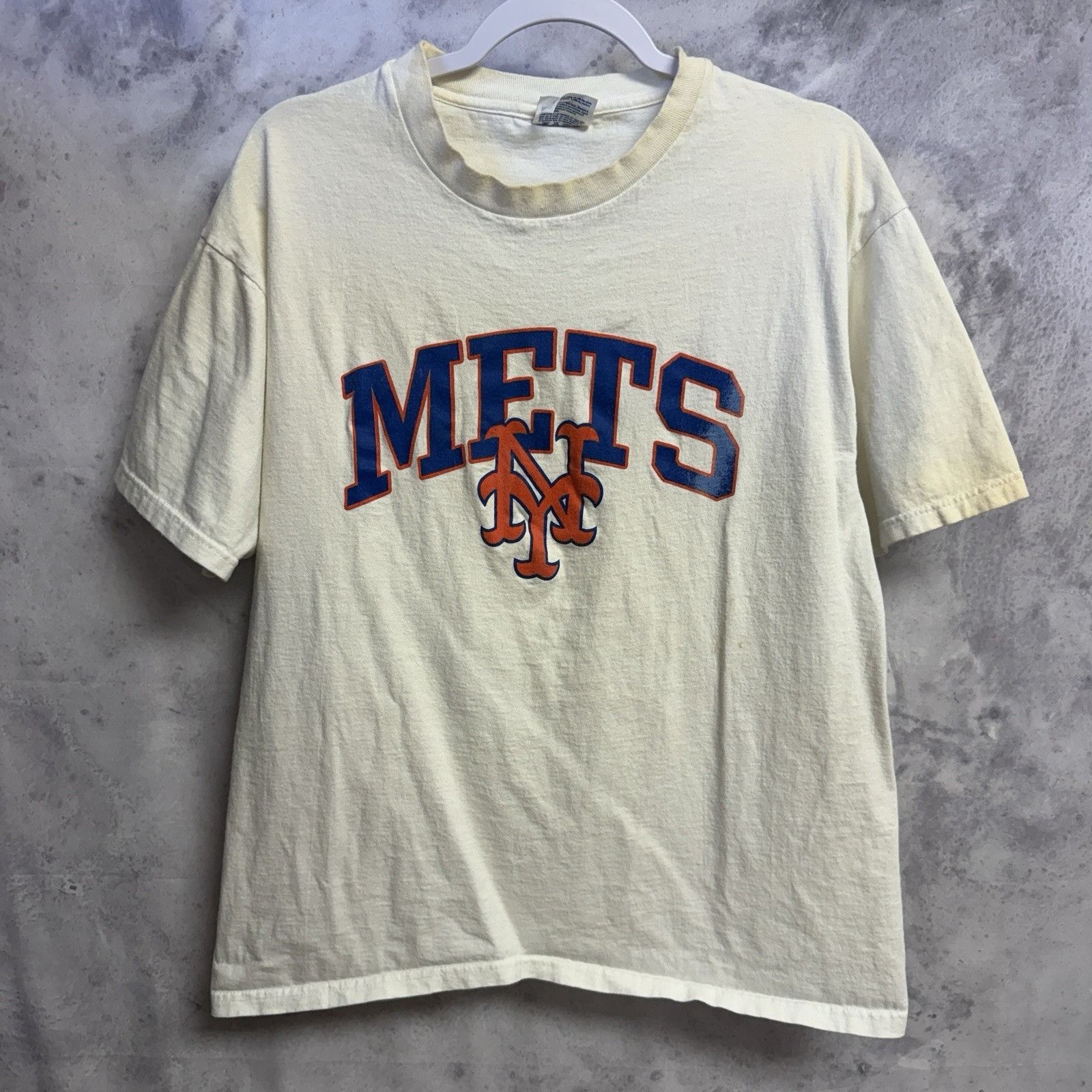Other Vintage New York Mets T Shirt Mens Large White MLB Short Sle Size US L / EU 52-54 / 3 - 2 Thumbnail