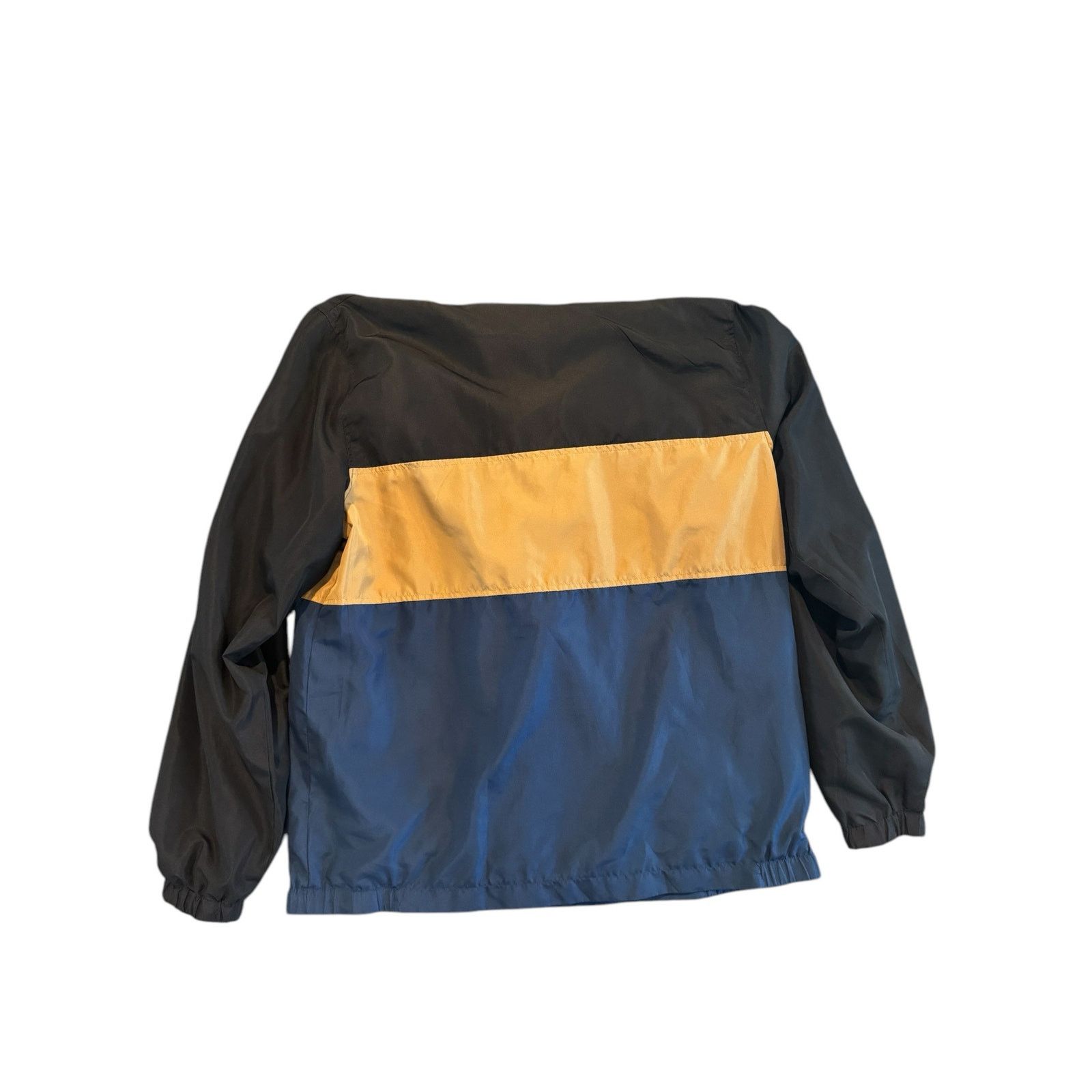 The Unbranded Brand Matrix Mens Black/Brown/Navy Hood Windbreaker Jacket Size L Size US L / EU 52-54 / 3 - 4 Thumbnail