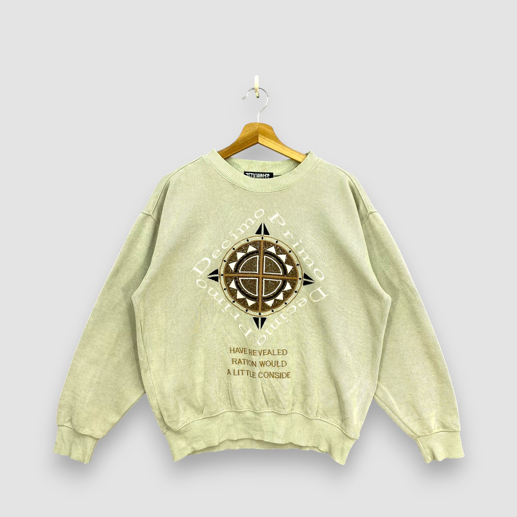 Japanese Brand Vintage 90s Zety Wales Decimo Primo Embroidered Sweatshirt Size US L / EU 52-54 / 3 - 1 Thumbnail