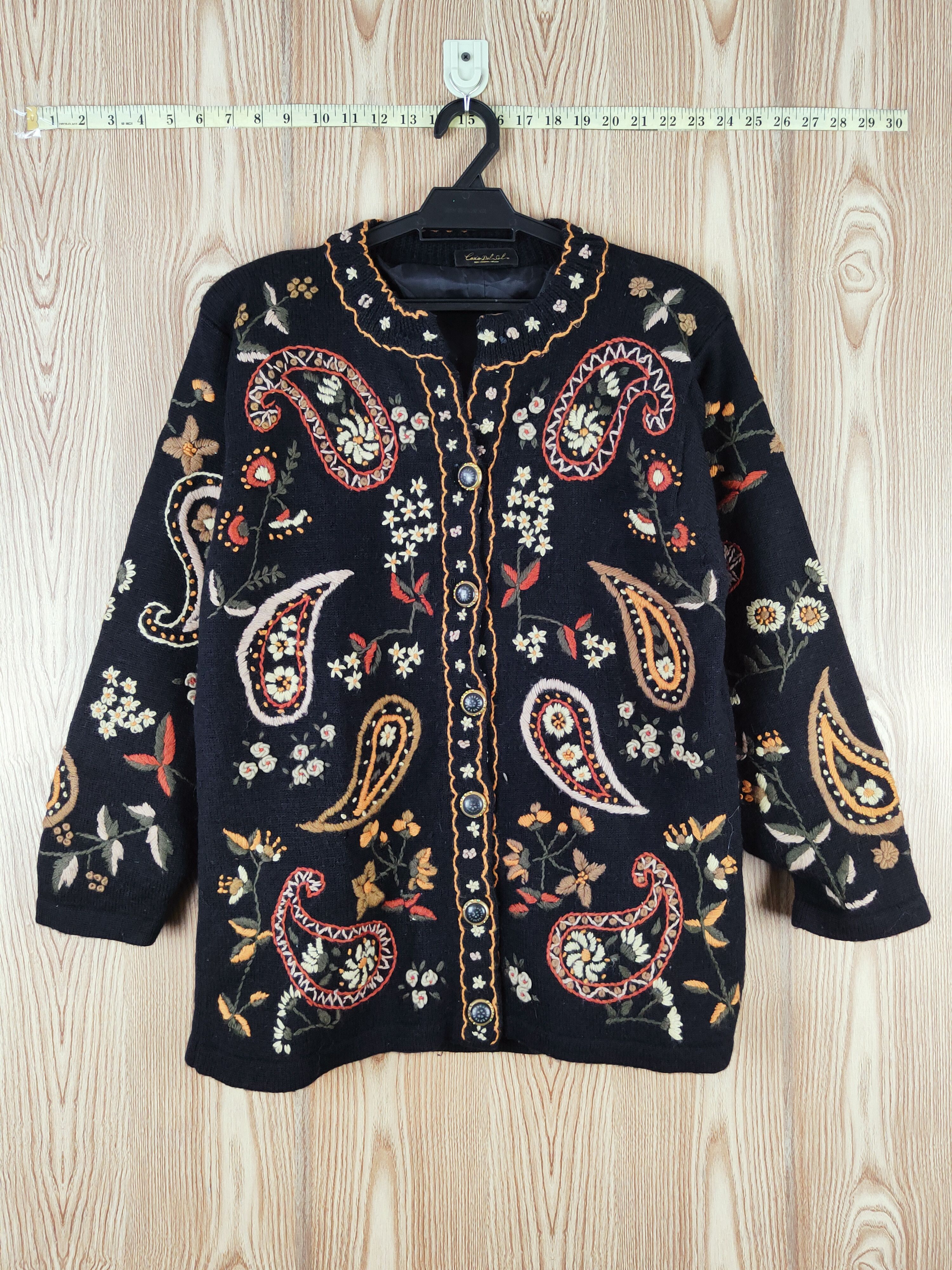 Japanese Brand × Vintage Vintage Art - Costa del Sol Black Knitwear Button Up Shirts Size M / US 6-8 / IT 42-44 - 1 Thumbnail
