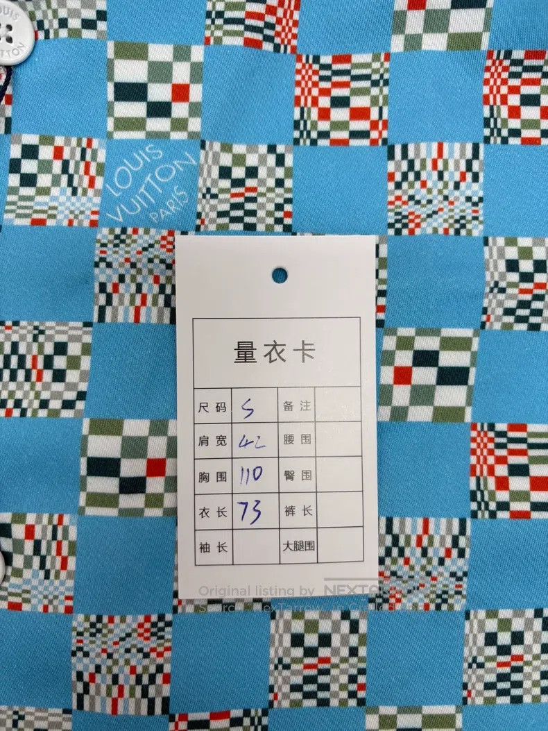 Louis Vuitton Louis Vuitton Checkerboard checkerboard blue short-sleeved Size US S / EU 44-46 / 1 - 9 Thumbnail