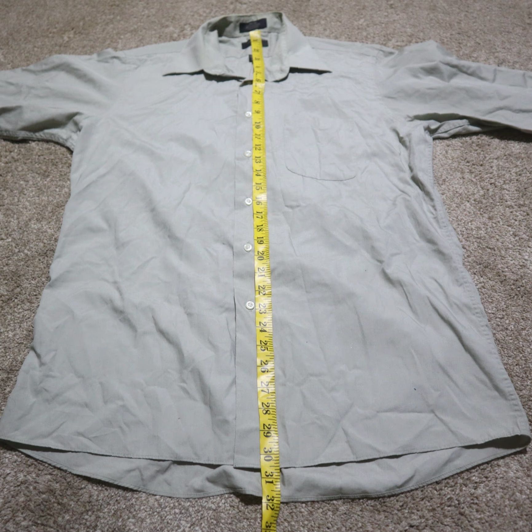 Vintage Covington Shirt Adult Men 2XL Gray Solid Button-Up Casual Workwear Wrinkle Free Stain Free Pocket 90s? Size US XXL / EU 58 / 5 - 6 Thumbnail