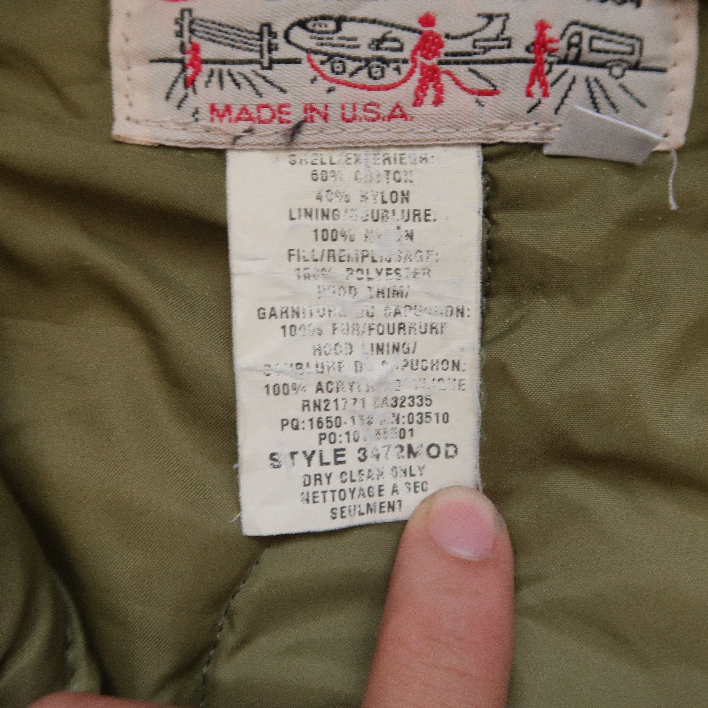 Japanese Brand 1980s Golden Fleece Buzz Rickson's U.S.A. Fur Faux Jacket Size US L / EU 52-54 / 3 - 7 Thumbnail