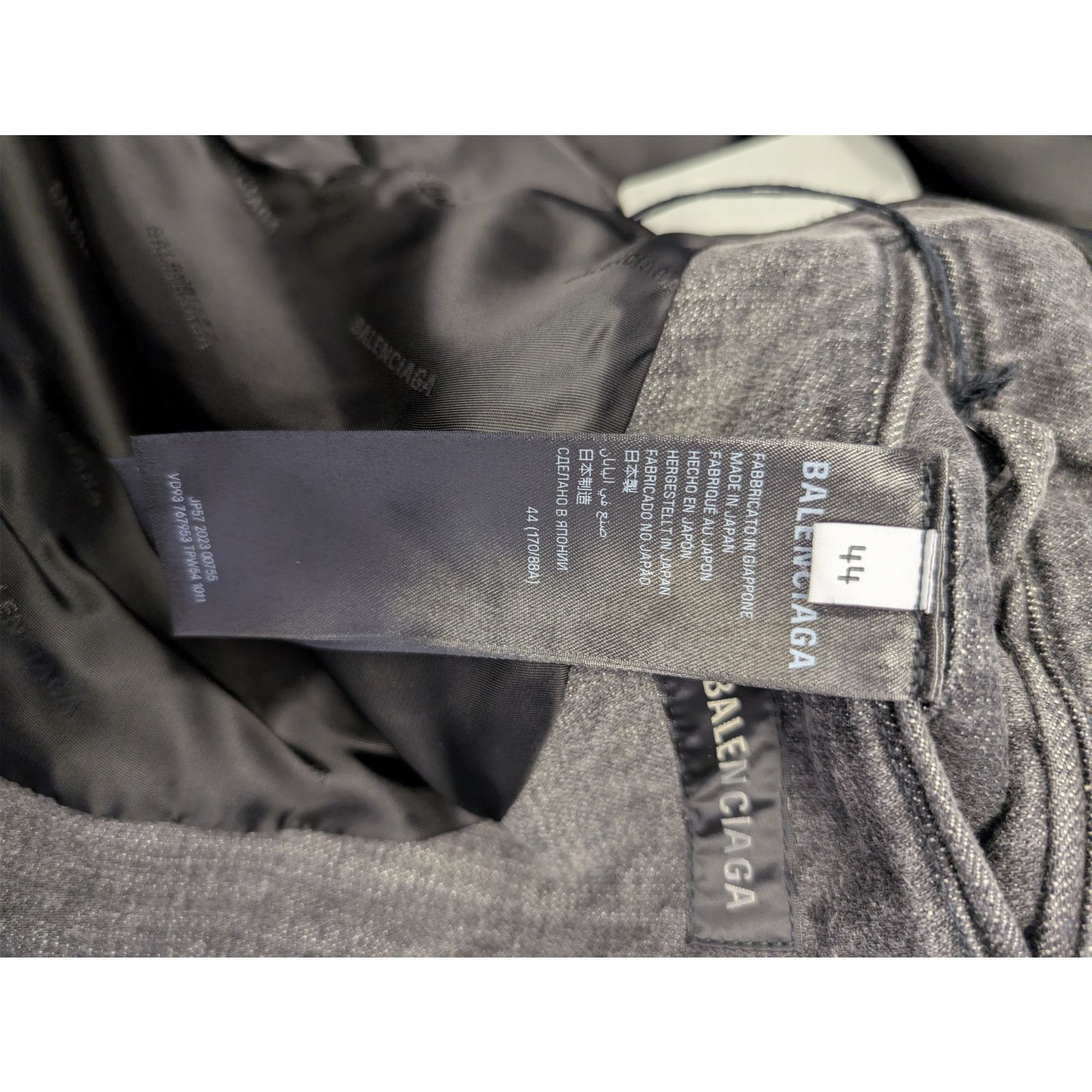 Balenciaga o1rshd1 Japanese Ring Black Denim Washed Jacket Wash Black Size US S / EU 44-46 / 1 - 16 Thumbnail
