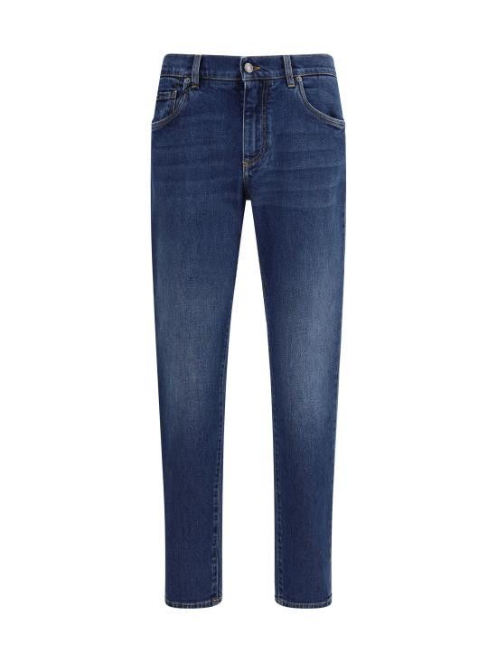 DOLCE & GABBANA Men Denim Pants GY07CDG8NI7 S9001 BLUE