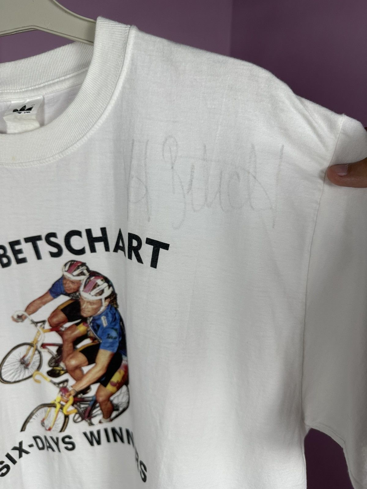 Adidas Adidas Signed Bruno Risi Kurt Betschart Six Days Winners Size US L / EU 52-54 / 3 - 7 Thumbnail