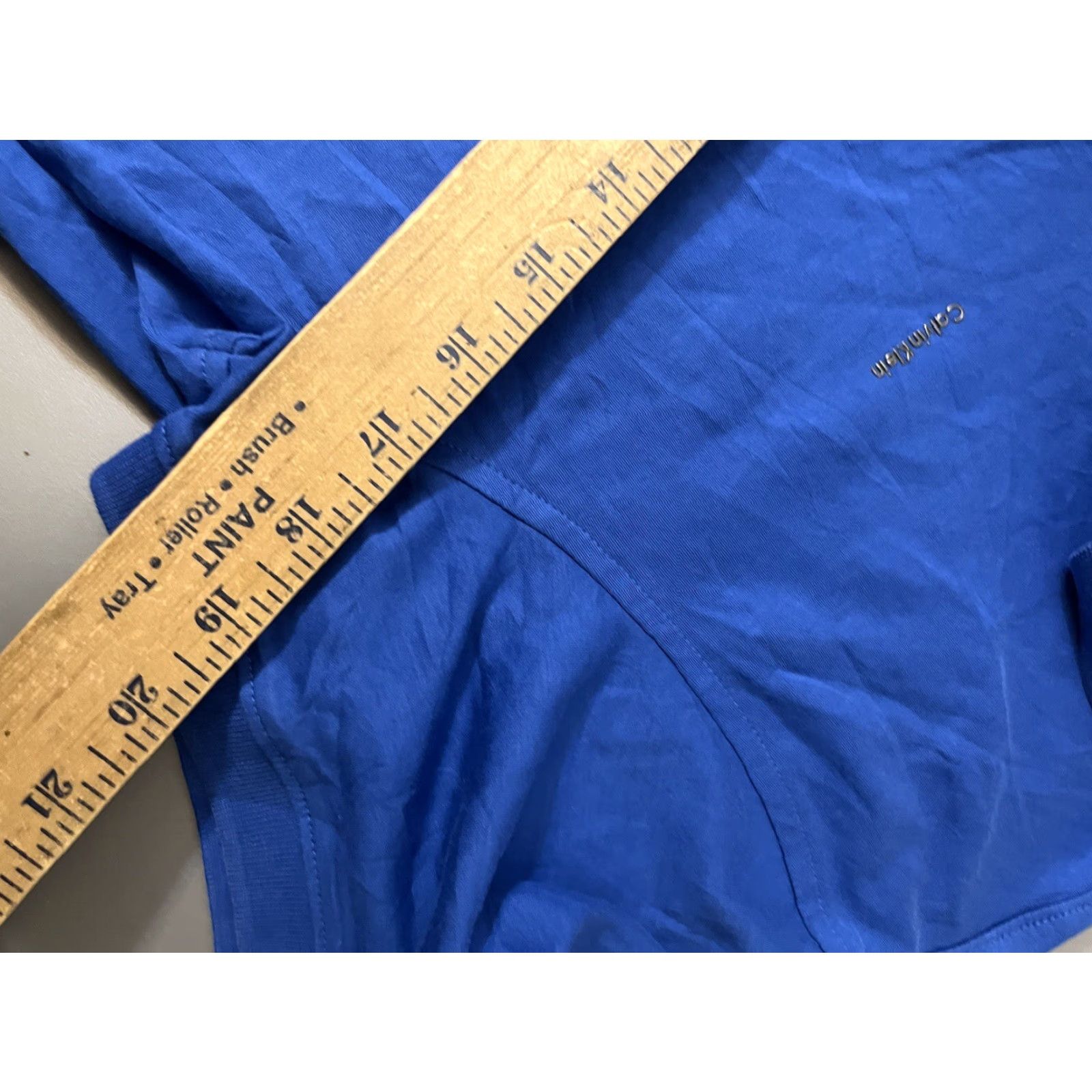 Calvin Klein VINTAGE Calvin Klein Polo Shirt Short Sleeve Mens 2XL Blue Cotton Modern Logo Classic Size US XXL / EU 58 / 5 - 5 Thumbnail