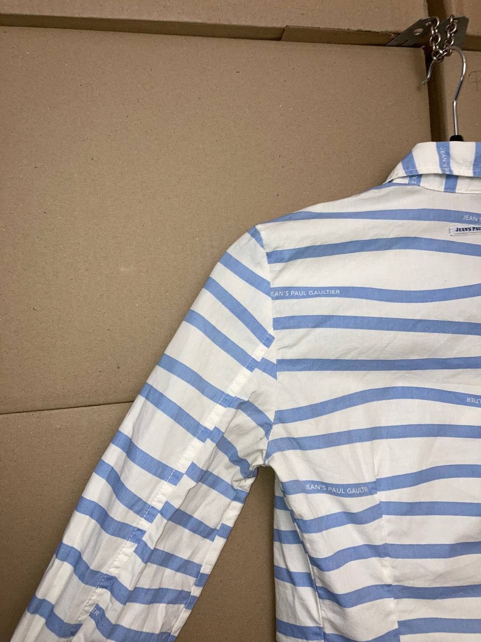 Jean Paul Gaultier JEAN PAUL GAULTIER STRIPED DRESS SHIRT BUTTON AVANT GARD Size XS / US 0-2 / IT 36-38 - 4 Thumbnail