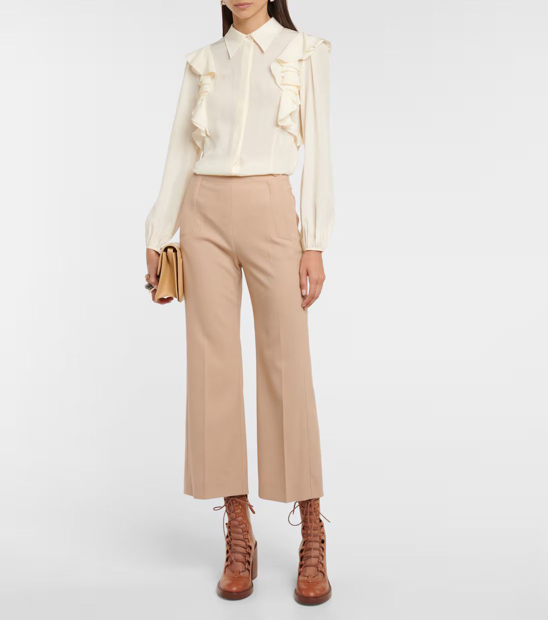Chloe o1y0825 Sweatpant in Sand Size 32" / US 10 / IT 46 - 4 Thumbnail