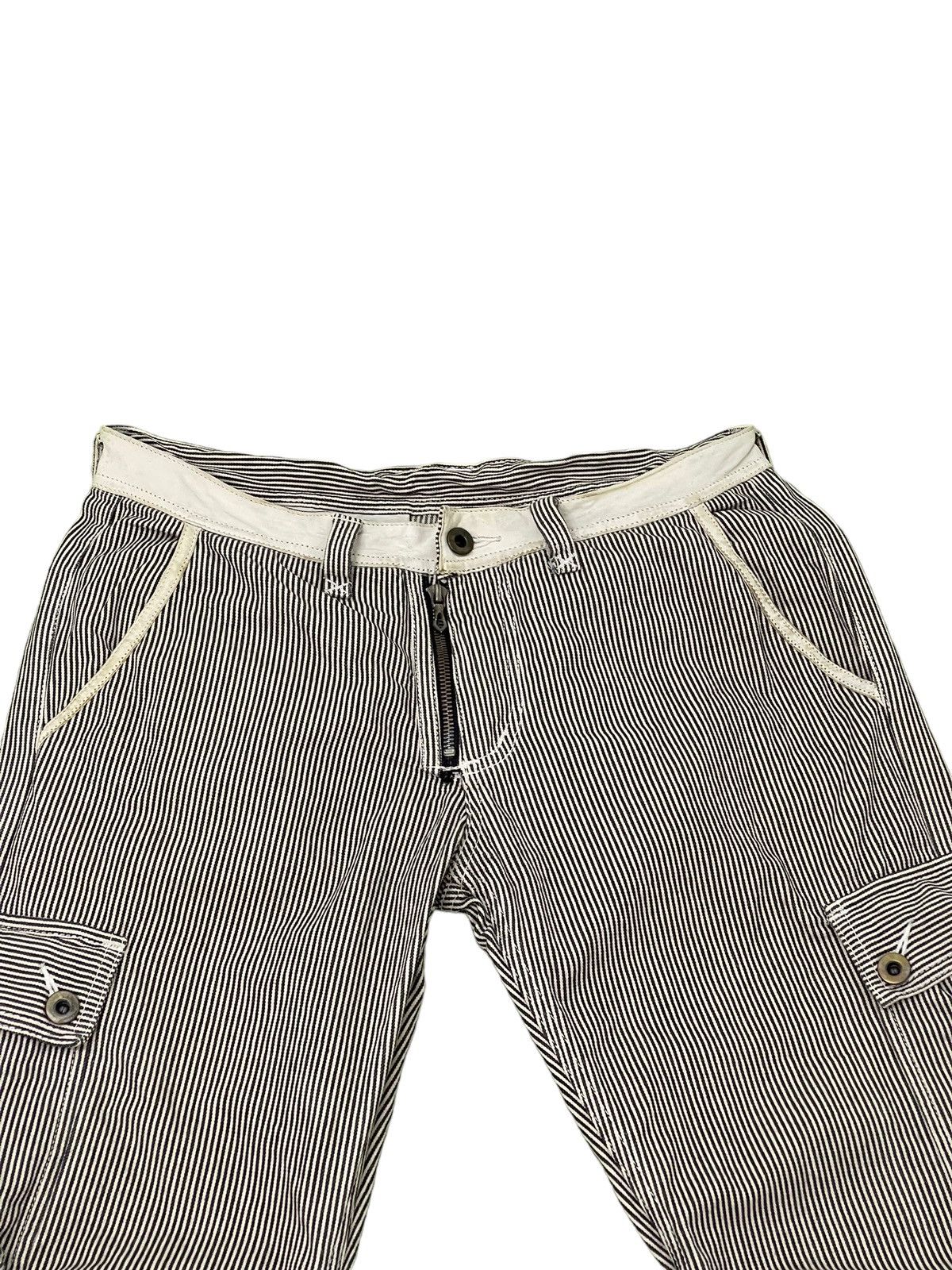 Japanese Brand Hickory Cargo Jeans Maniac Work Japan Regular 7🟦7 Size US 31 - 13 Thumbnail