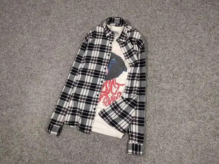 Flannel Vintage Flannel Shirt Travis Scott Style Streetwear Hype Size US M / EU 48-50 / 2 - 9 Thumbnail