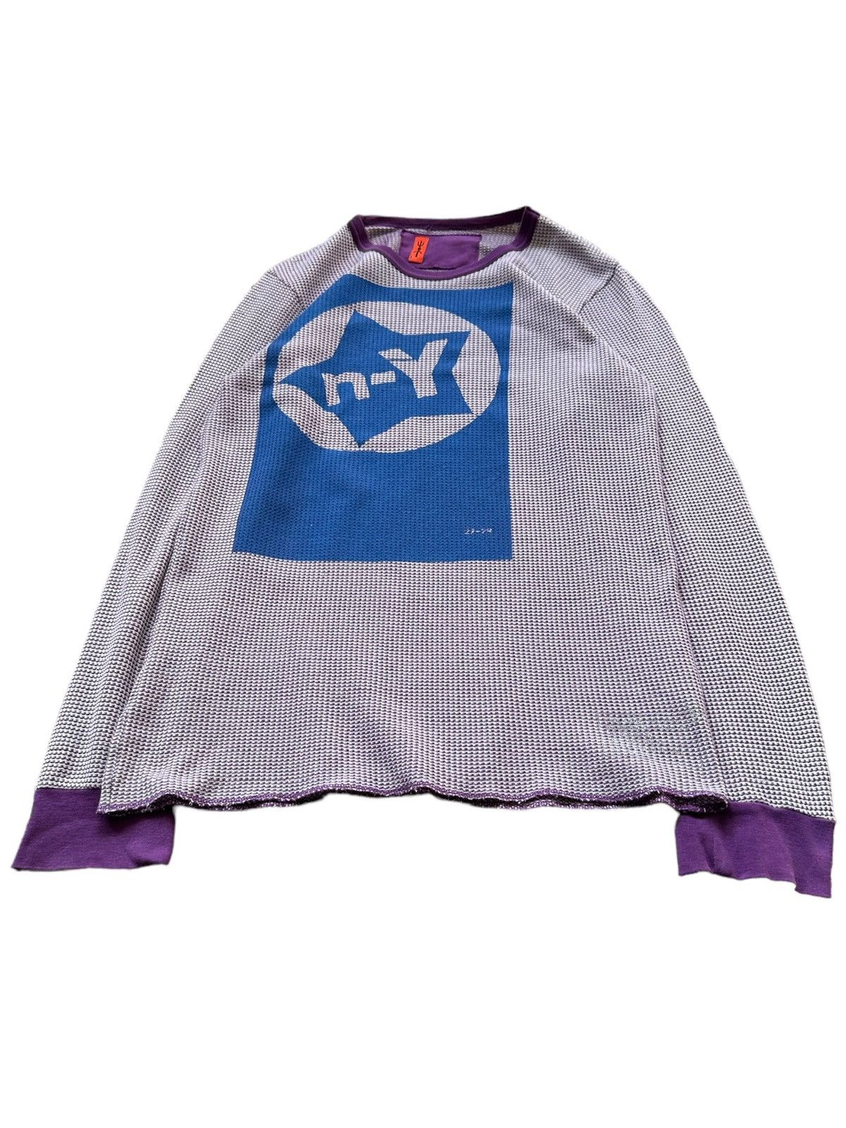 If Six Was Nine 2000's SHU knit waffle long sleeve Size US M / EU 48-50 / 2 - 5 Thumbnail