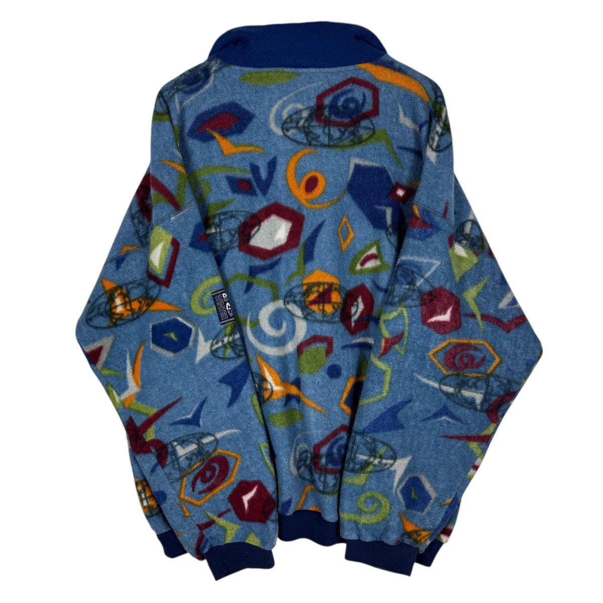 Japanese Brand 🔥 Boston Campany Printed Fleece Anorak HalfZipper Size US XL / EU 56 / 4 - 8 Thumbnail