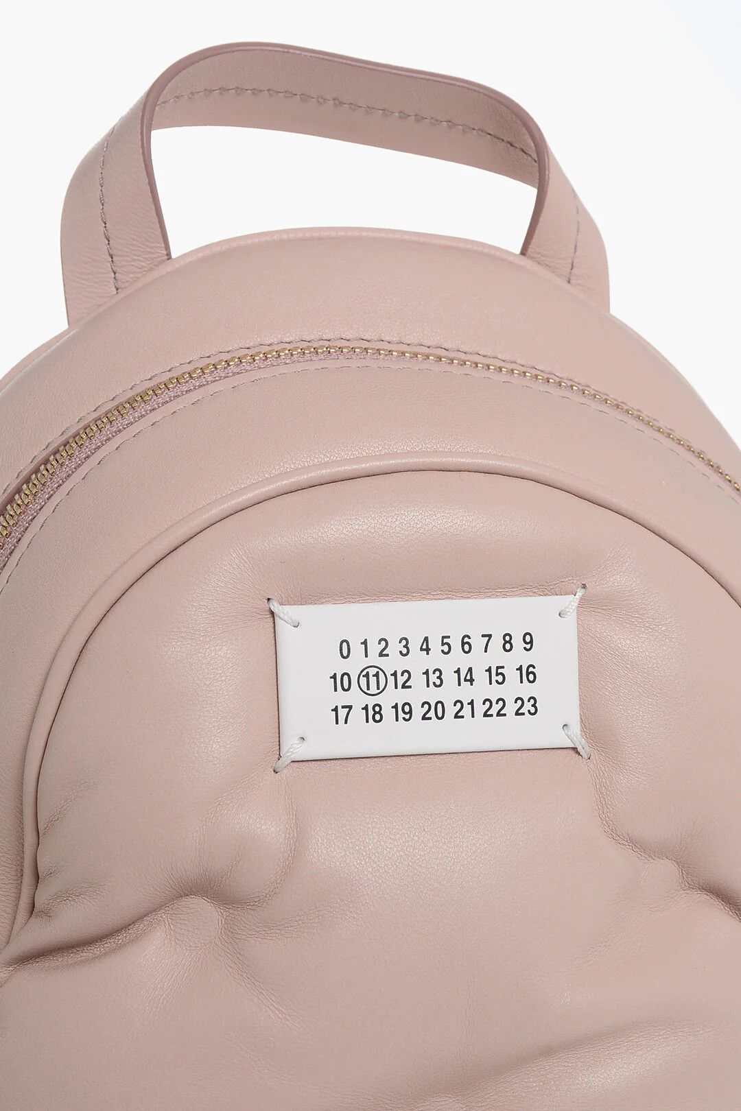 Maison Margiela og1mm0326 Size: OS / Quilted Leather Backpack in Pink Size ONE SIZE - 4 Thumbnail