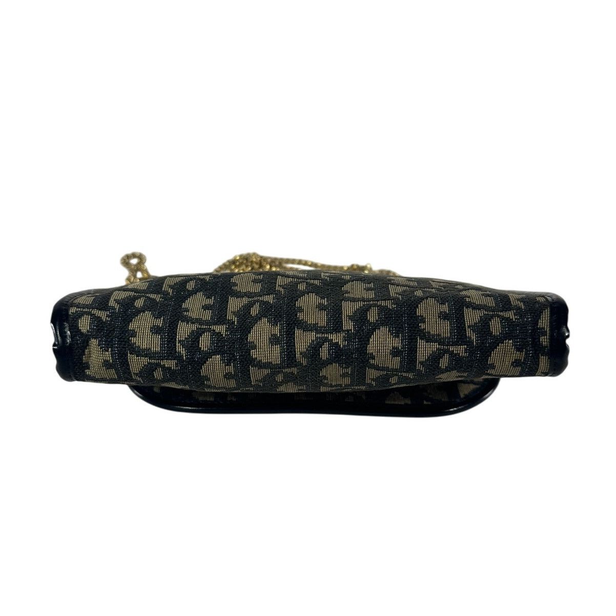 Dior CHRISTIAN DIOR VTG Trotter Canvas Mini Shoulder Bag Navy Size ONE SIZE - 9 Thumbnail