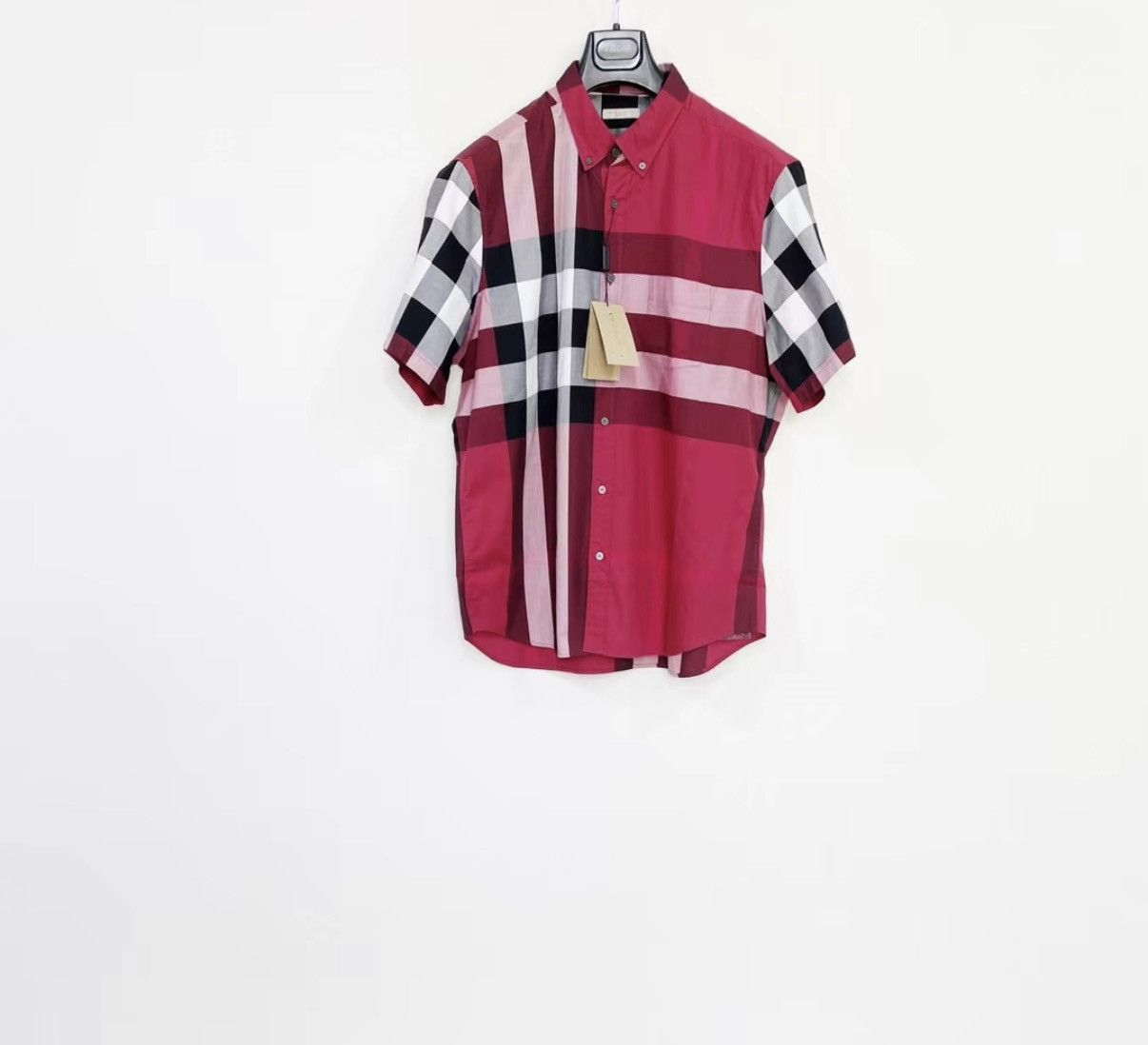 Burberry Burberry 100% Cotton Short Sleeve Shirt J30 Size US M / EU 48-50 / 2 - 1 Thumbnail