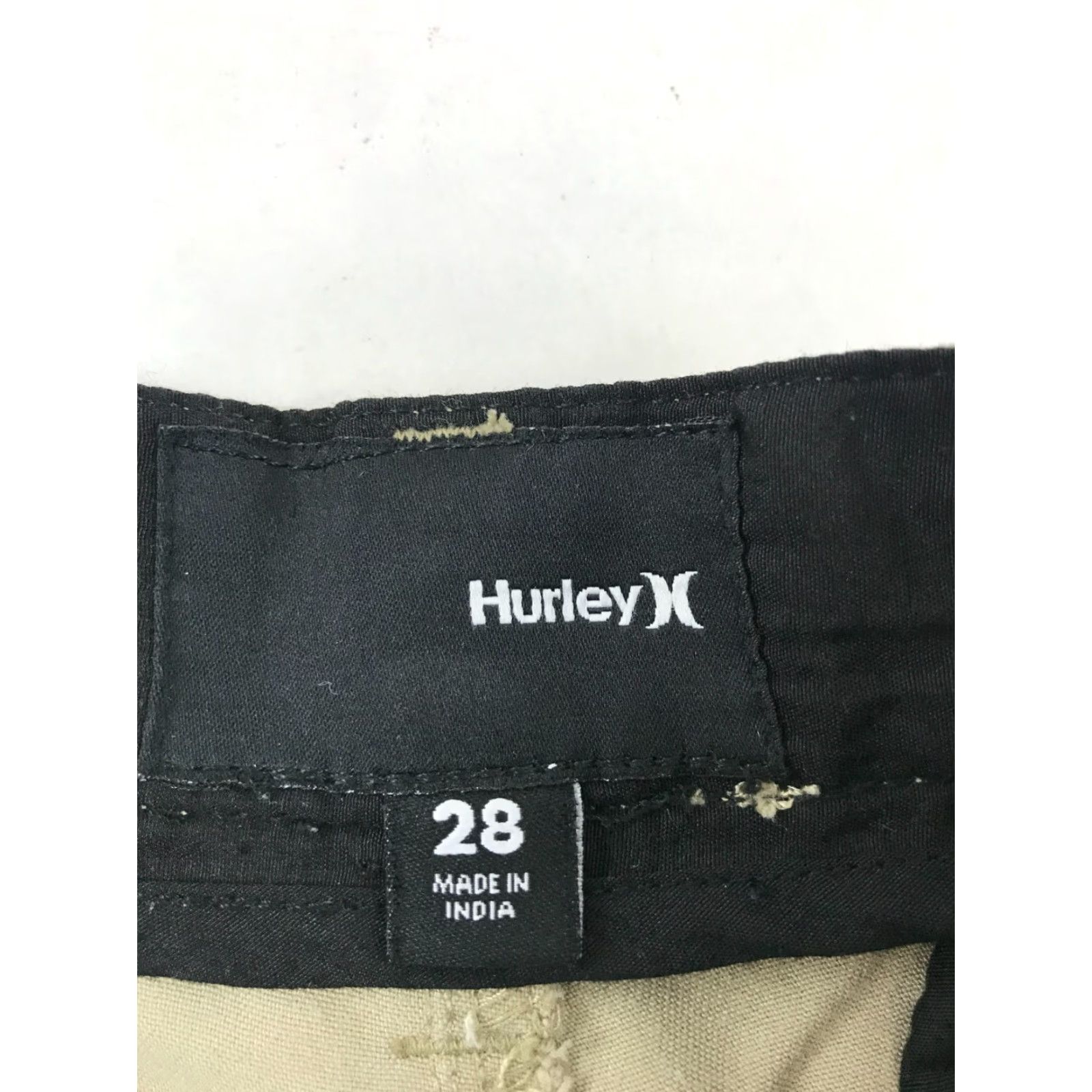 Hurley Hurley Dress Shorts Men 28 Tan Pockets Flat Front Chino Casual Travel Brown Solid Front Flat Front Size 28 Mens Size US 28 / EU 44 - 7 Thumbnail